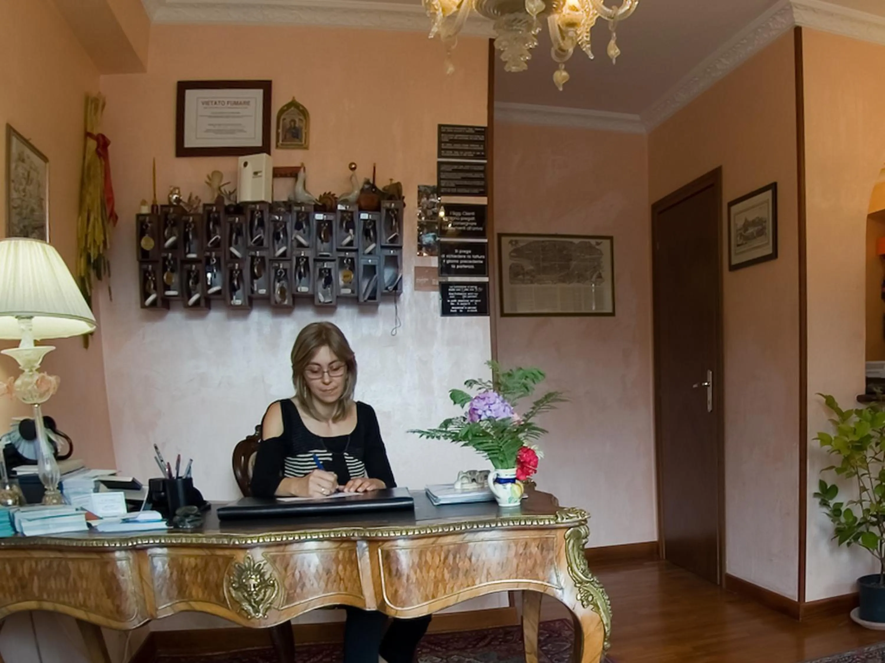 Lobby or reception in Hotel Louis II