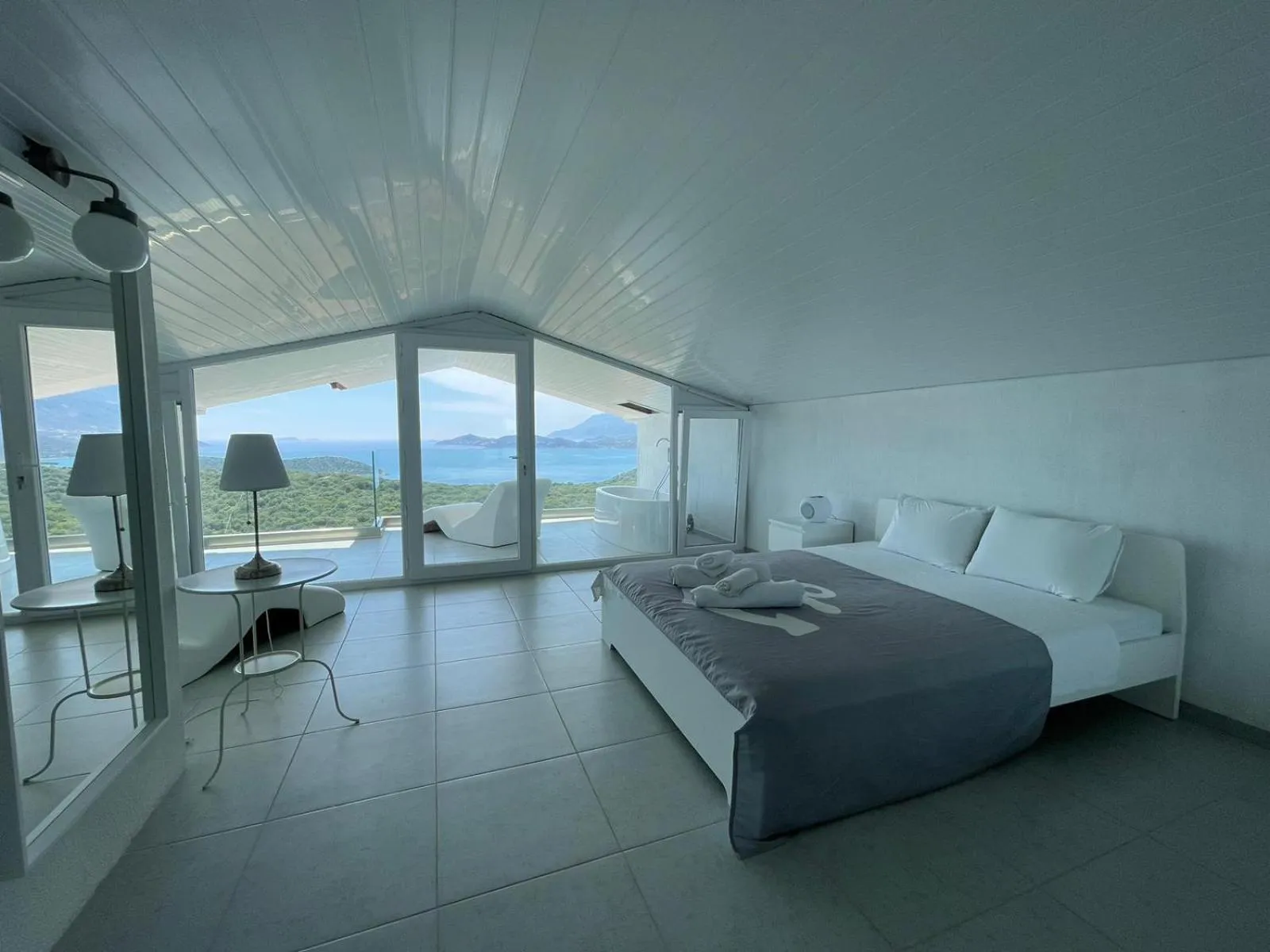 Natural landscape, Bed in VİLLA ÇAPA