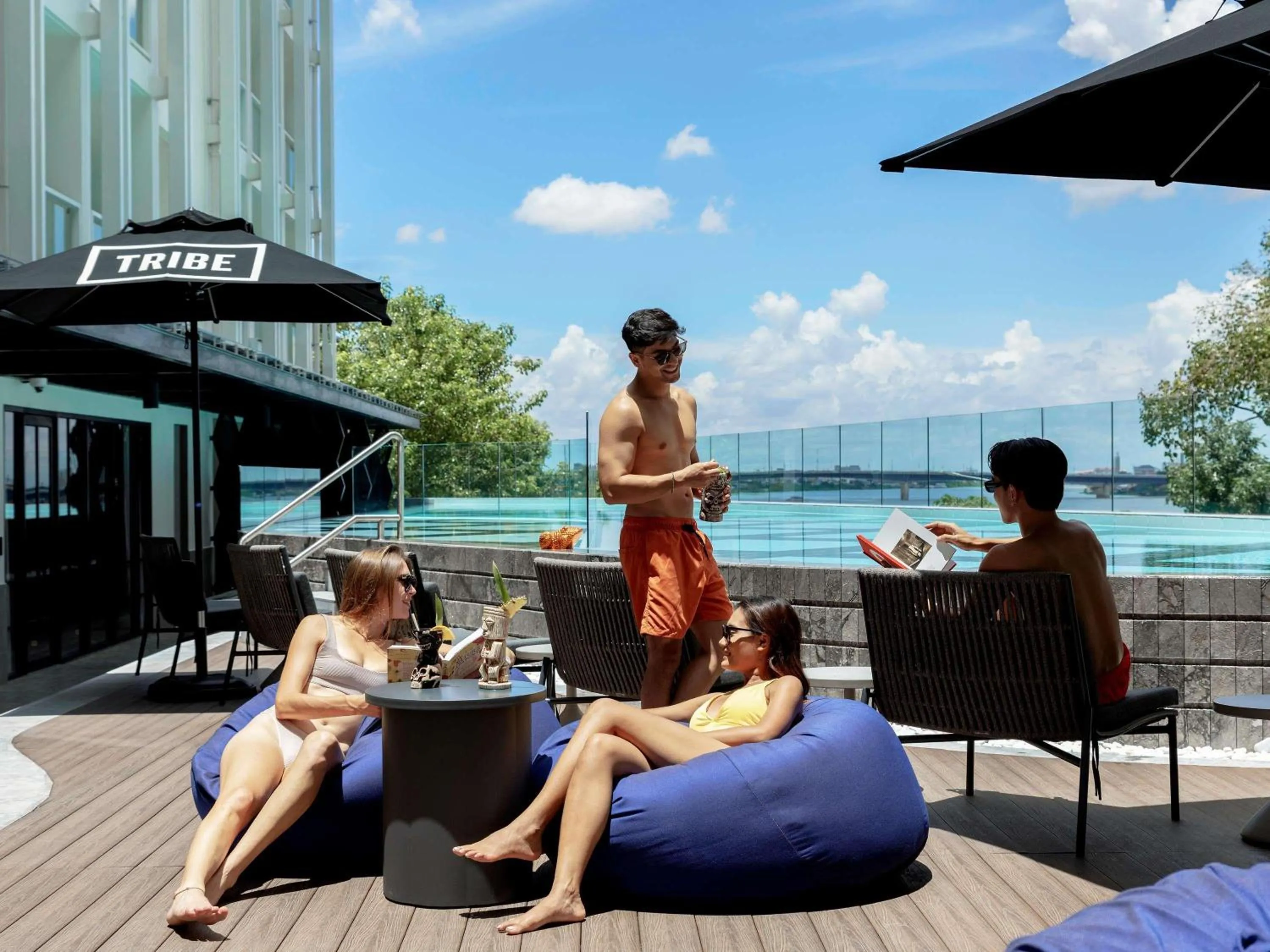 Pool view in TRIBE Phnom Penh Post Office