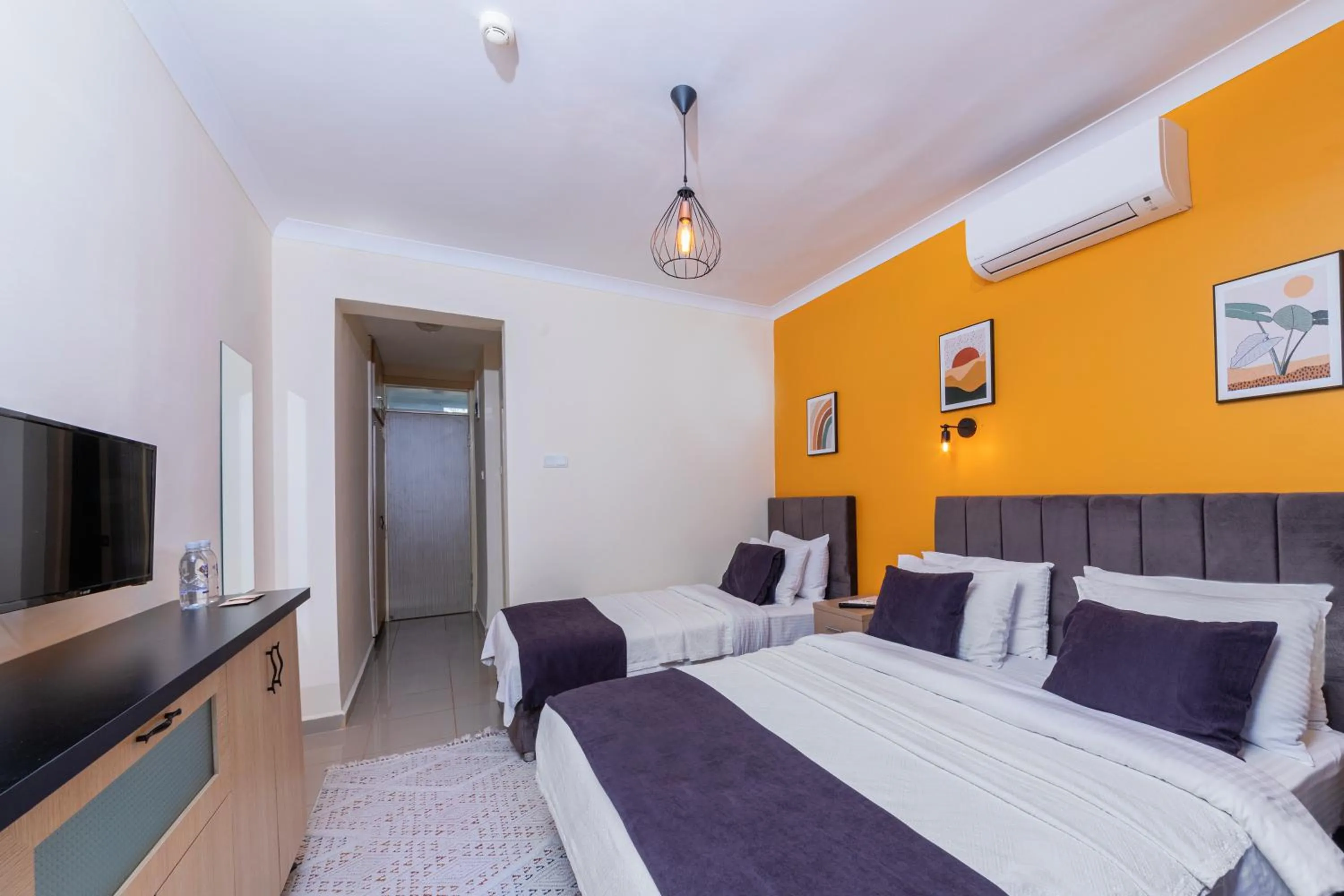 Bed in KİRAZ BEACH OTEL