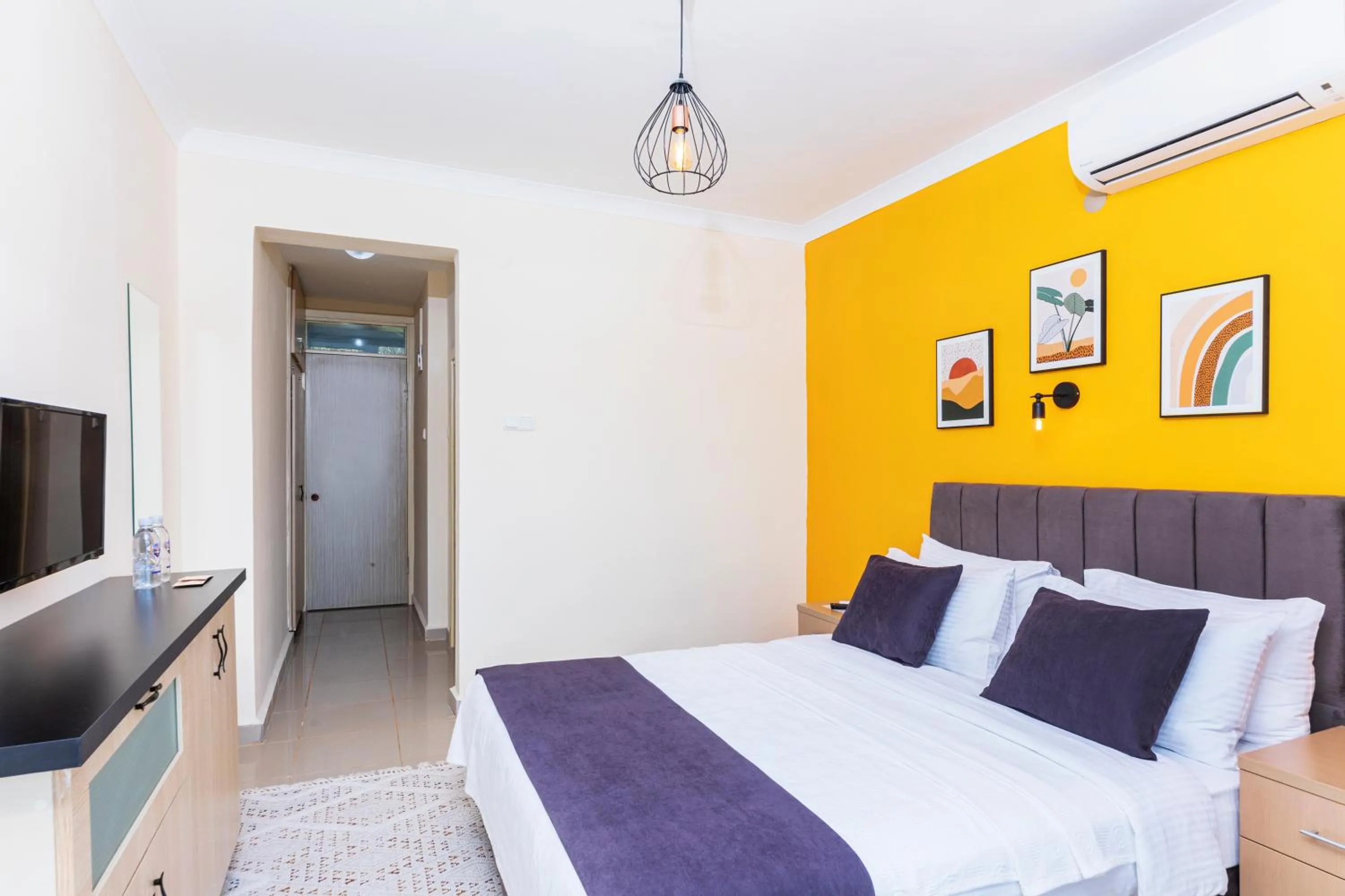 Bed in KİRAZ BEACH OTEL