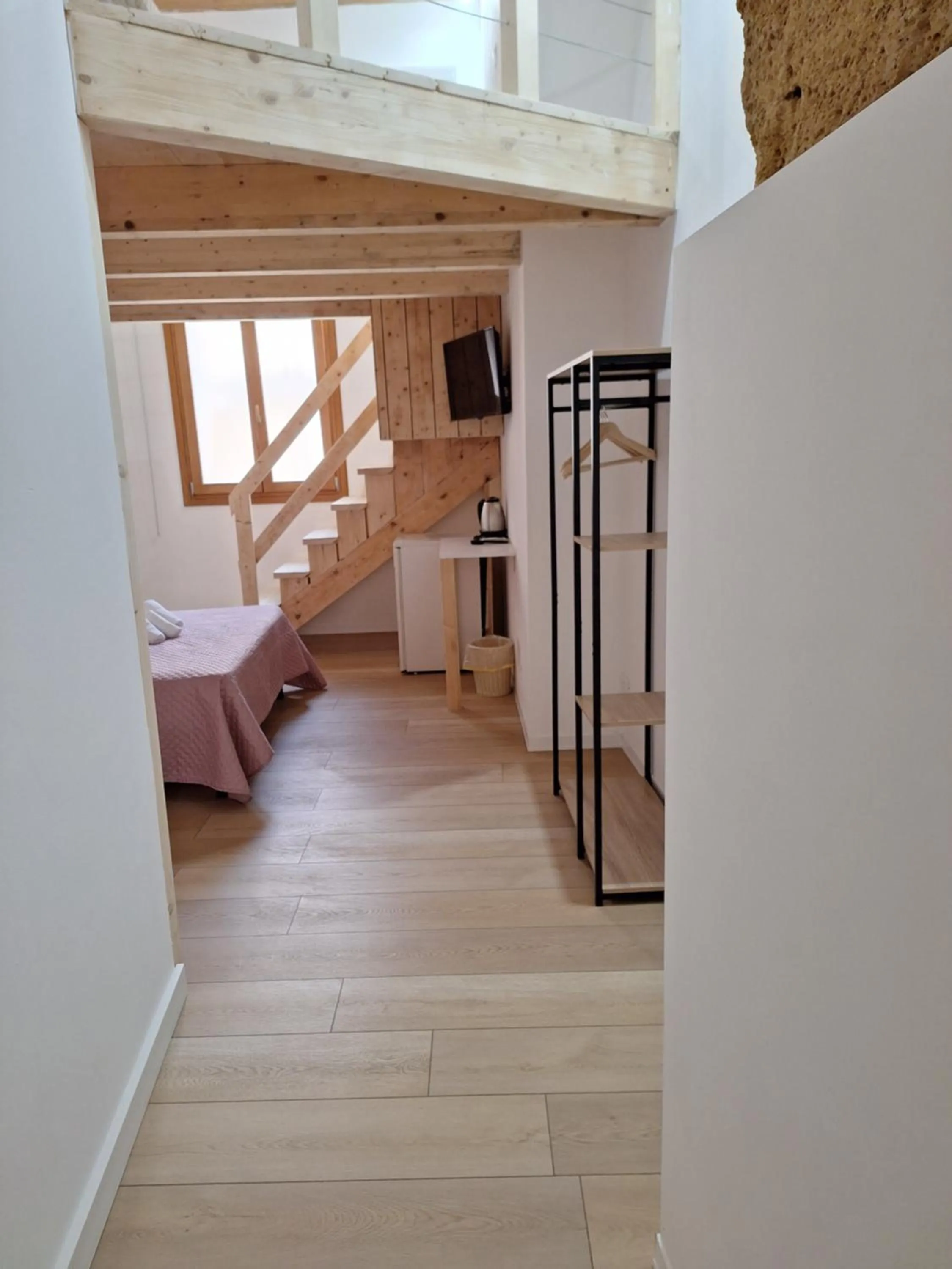 Photo of the whole room, Bed in Residence Cortile Mercè