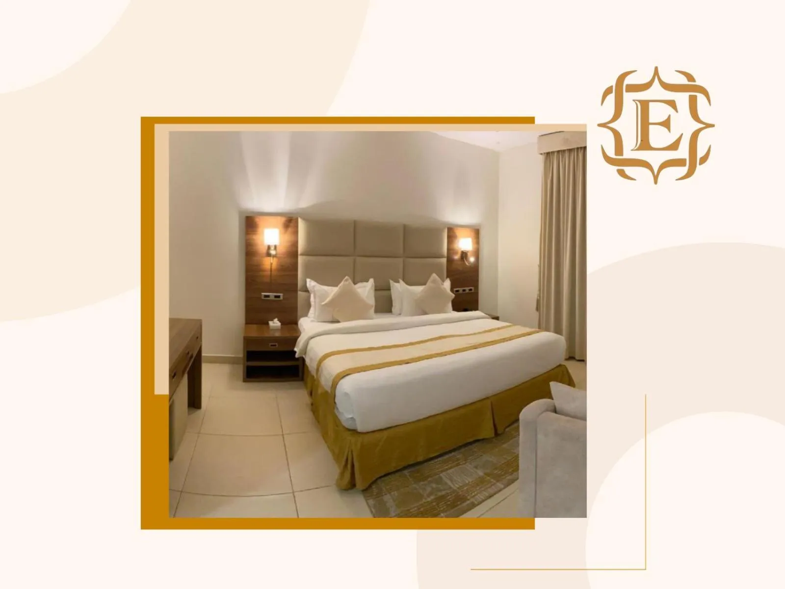 Bed in فندق جولدن إيليت Golden Elite Hotel
