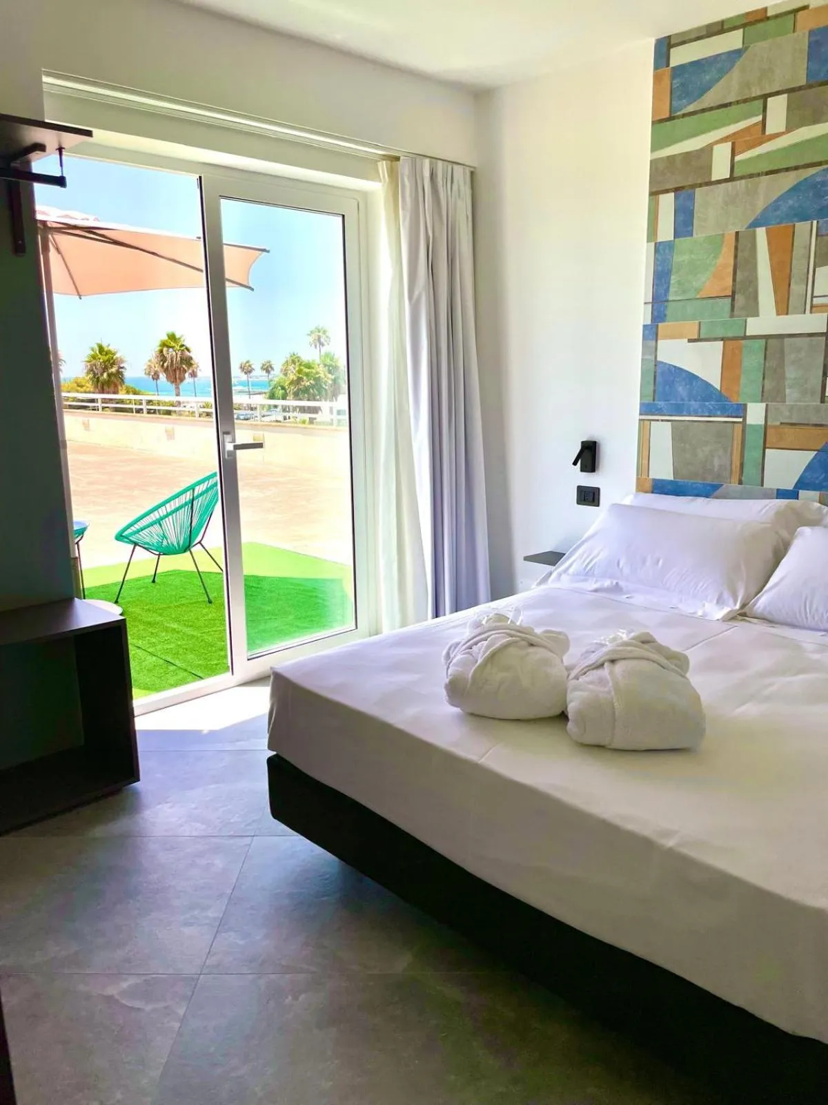 Bed in Andrea Doria Hotel