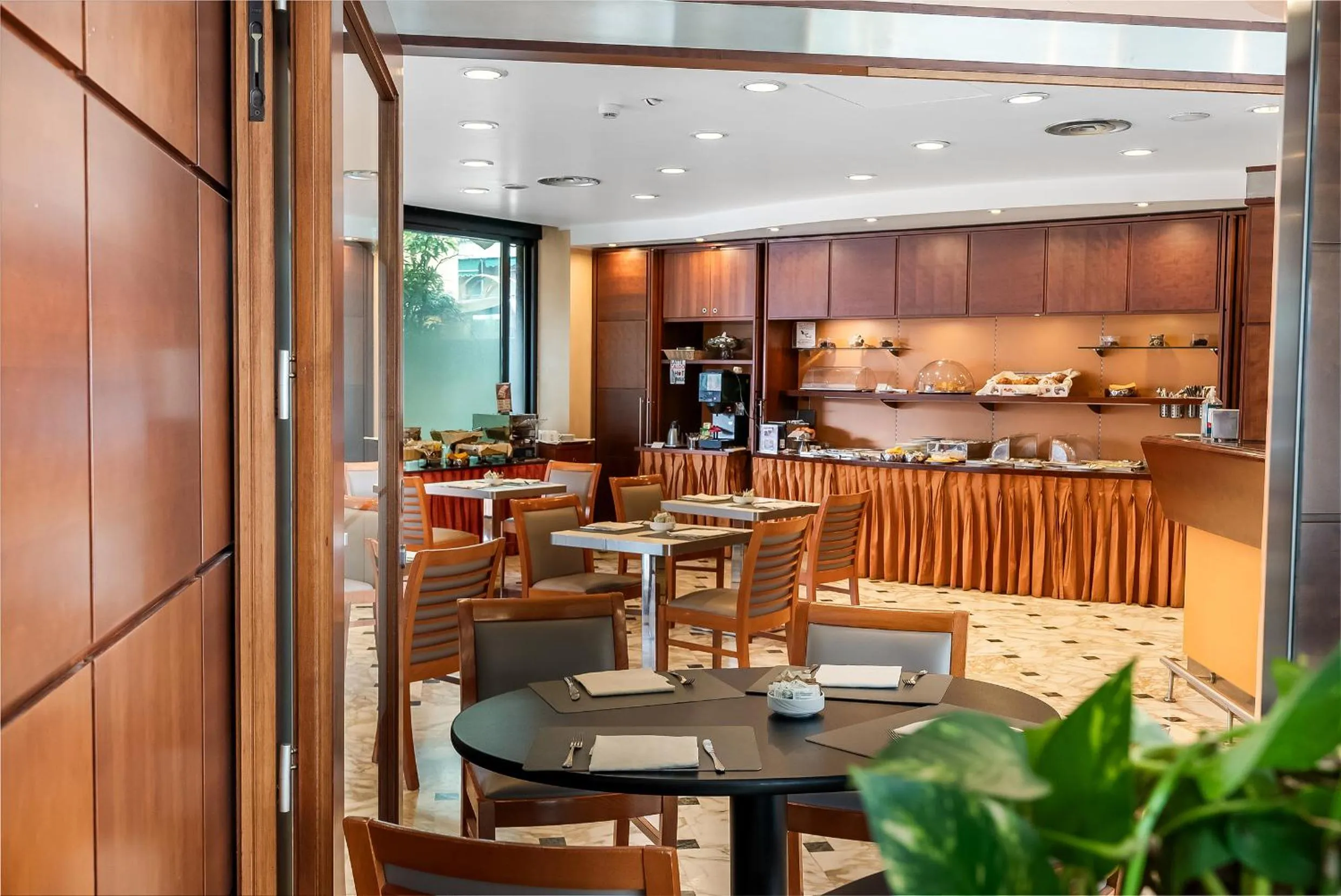 Buffet breakfast in Abacus Hotel