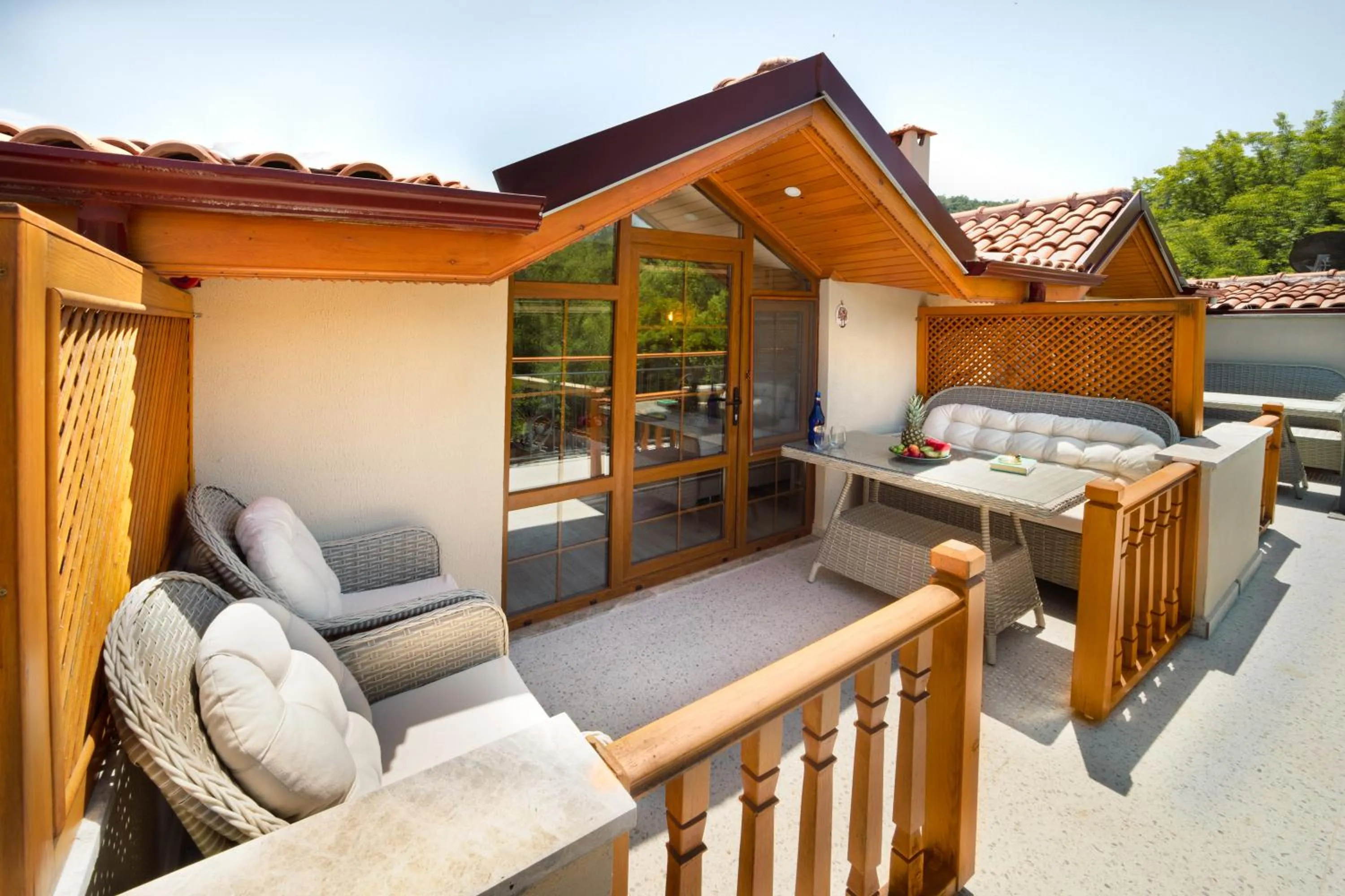 Patio in Orange Garden Hotel Akyaka