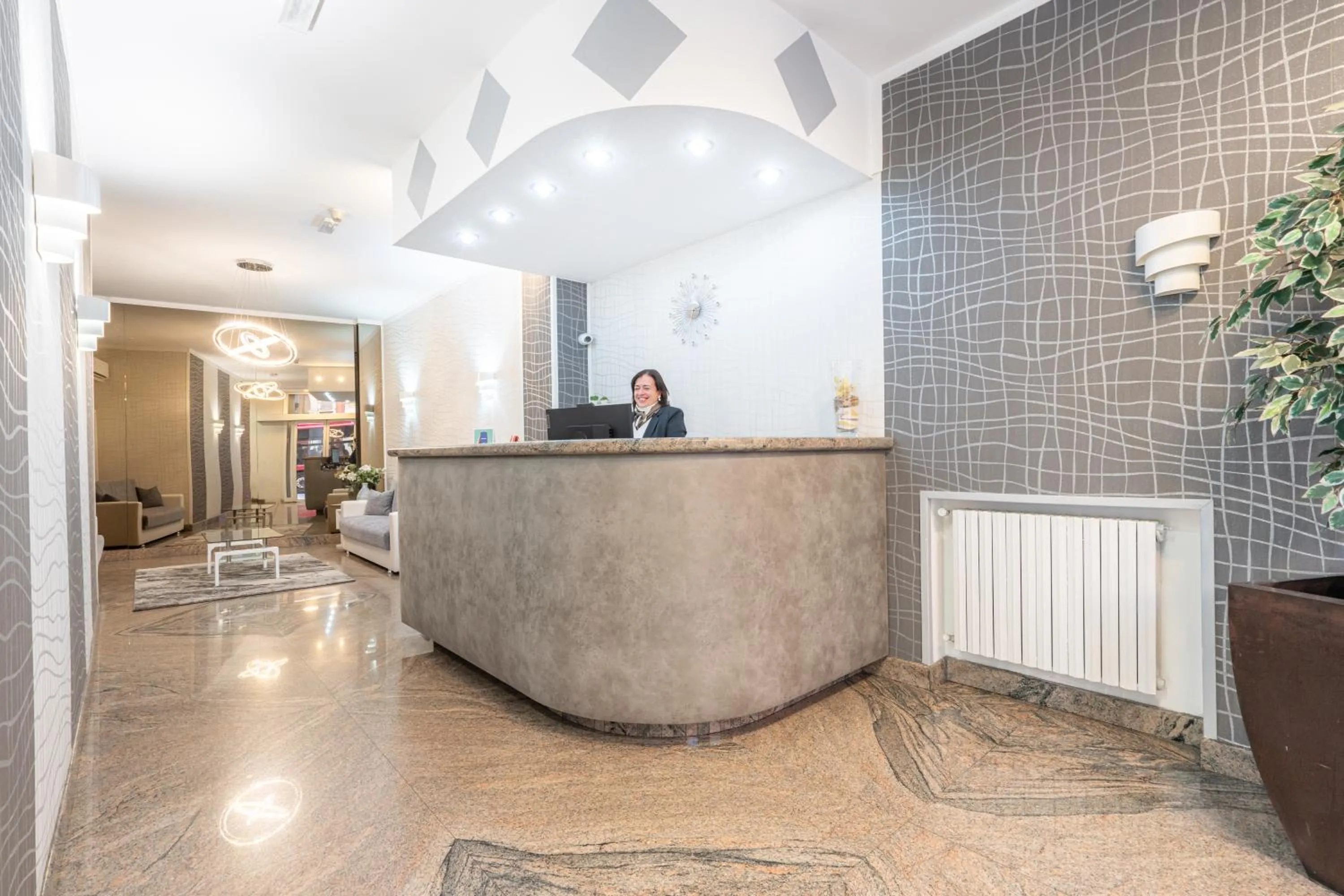 Lobby or reception in Hotel Donatello