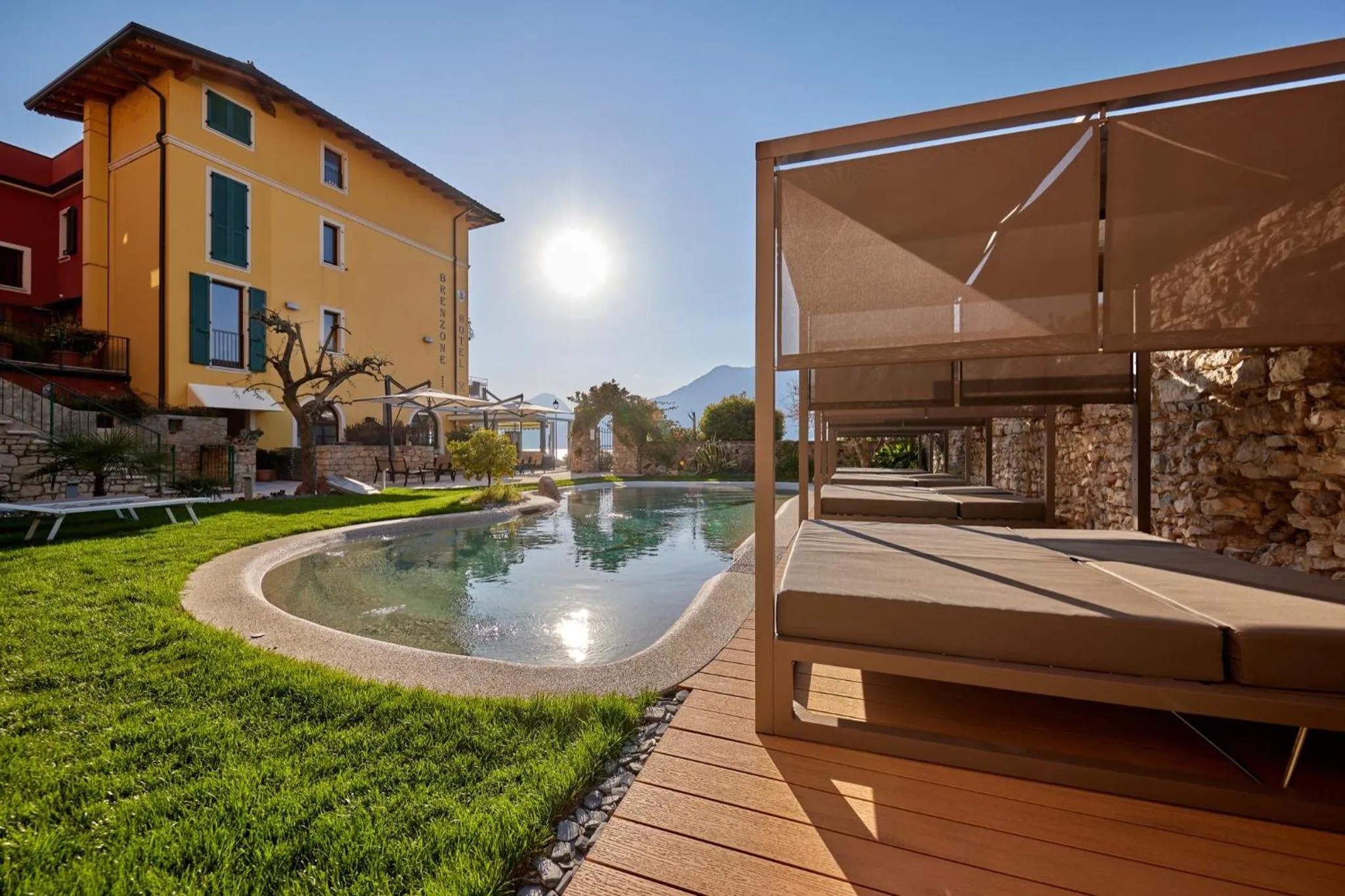 sunbed in Lake Front Hotel Brenzone