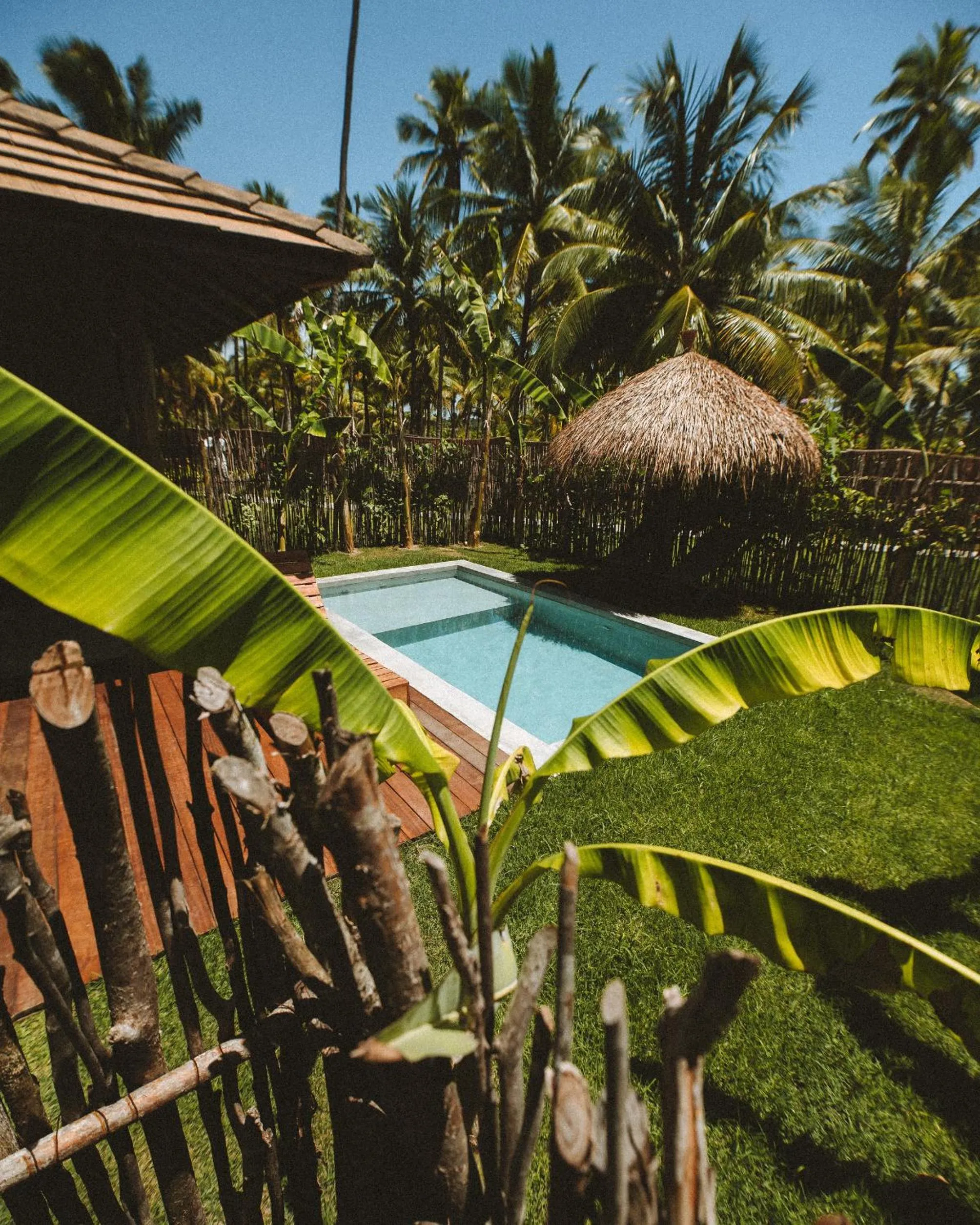 Pool view in Pousada Haya