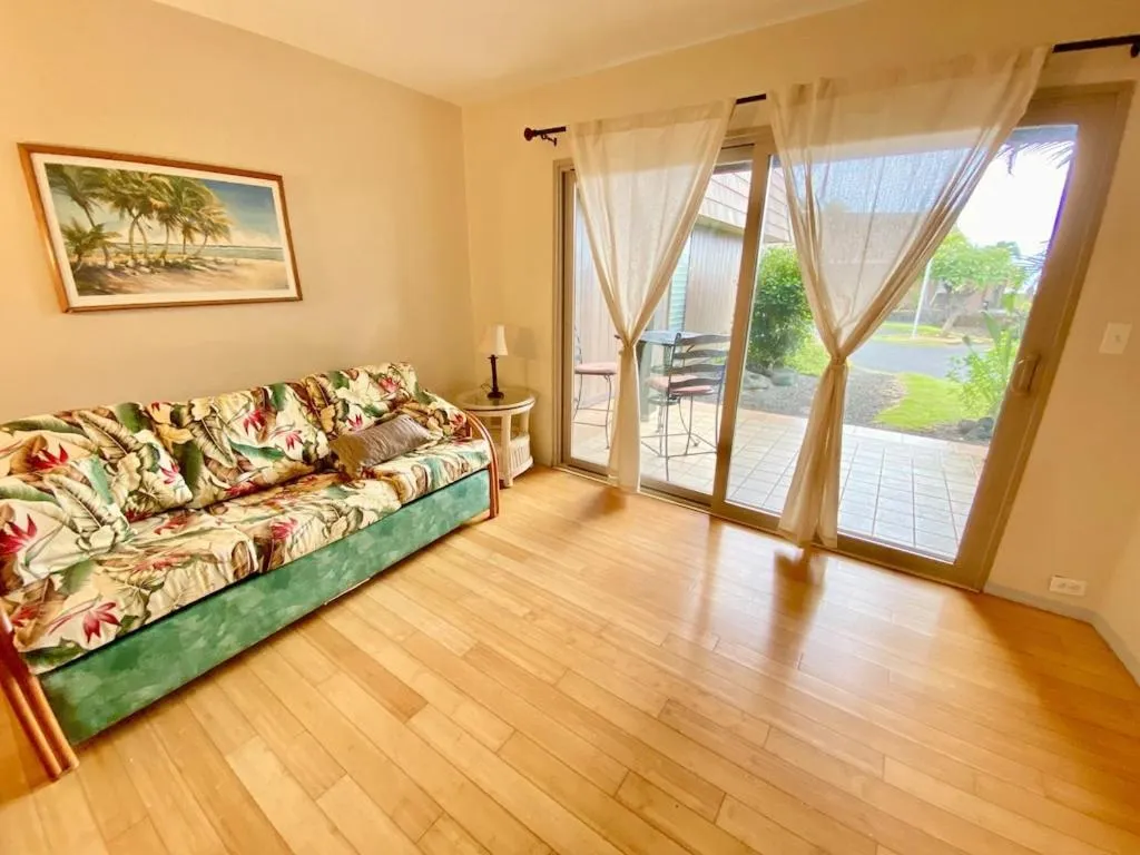 Living room in Black Sands Beach Condo with Full Kitchen