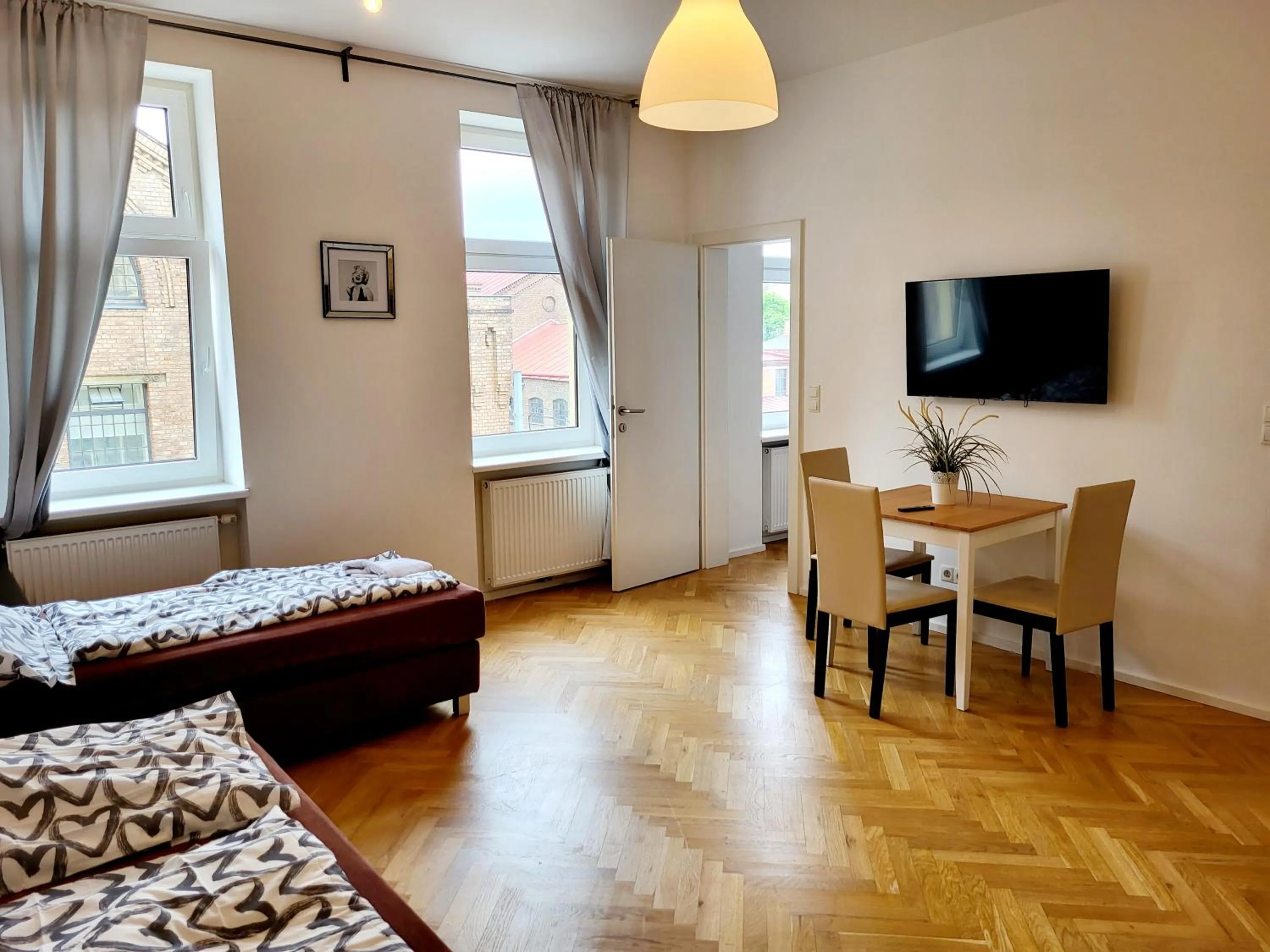 Bed in Buchengasse Apartment Vienna - Free Highspeed-Internet