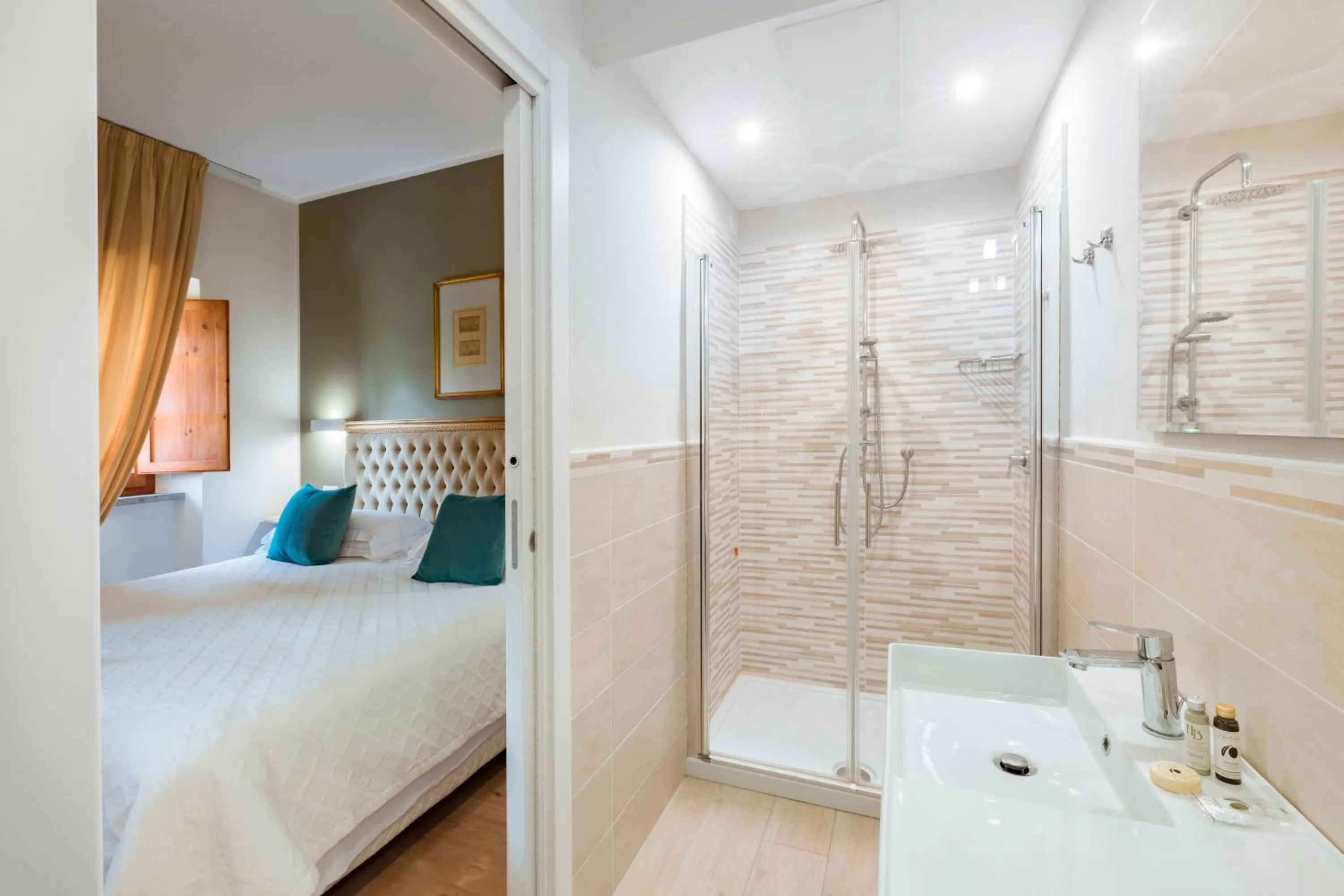 Bed in Hotel Bramante