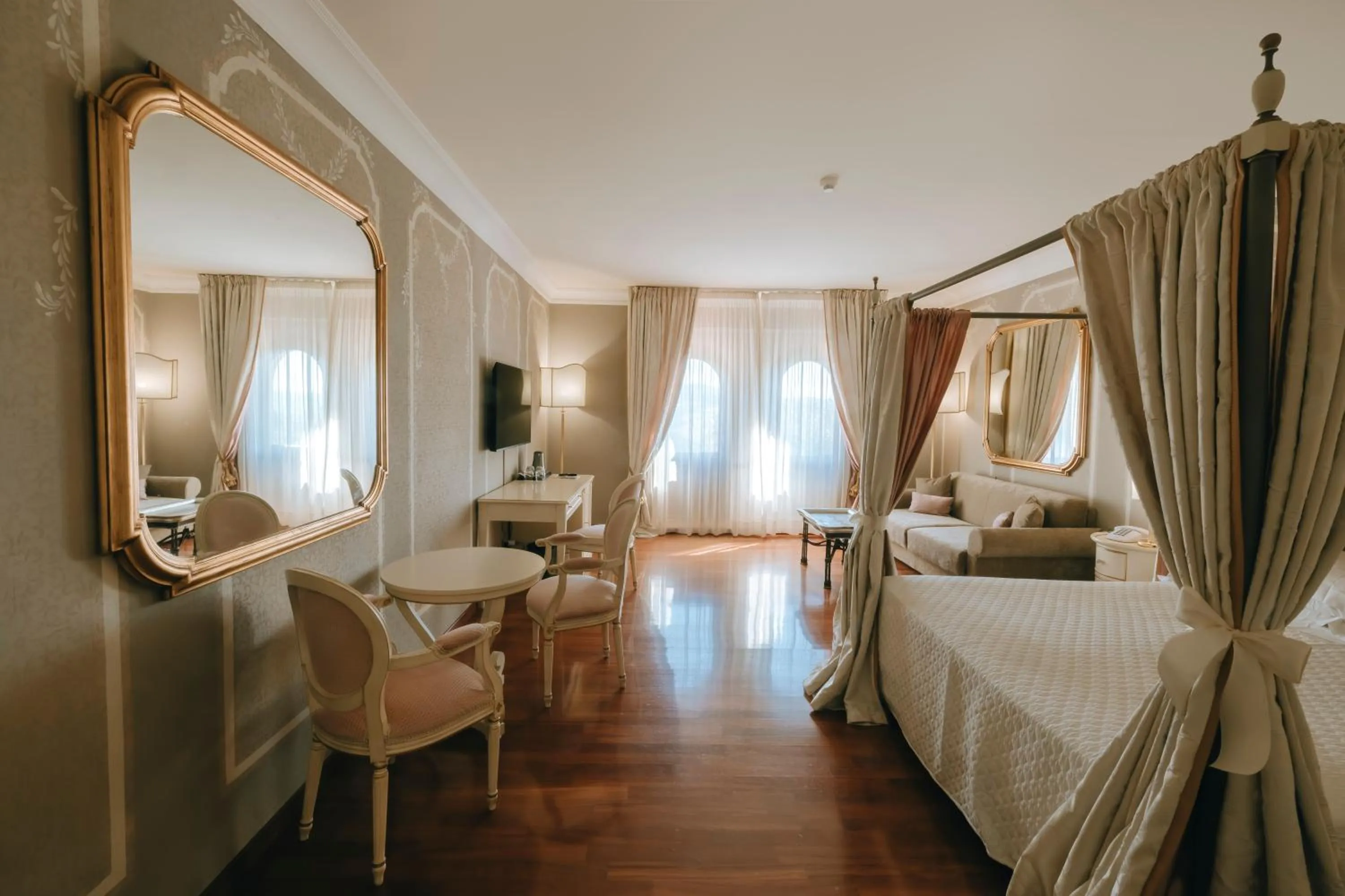 Bed in Hotel Bramante