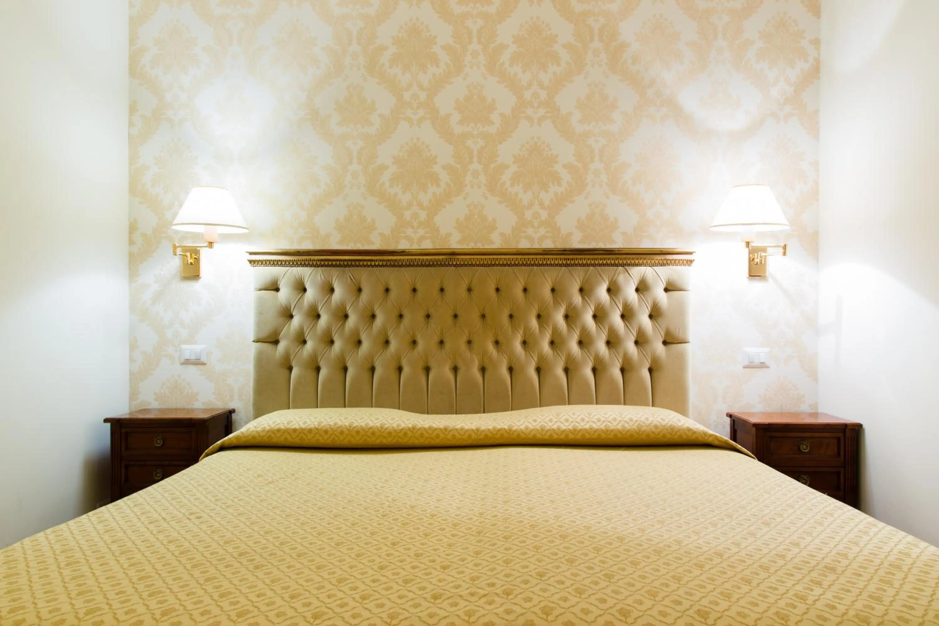 Bed in Hotel Bramante