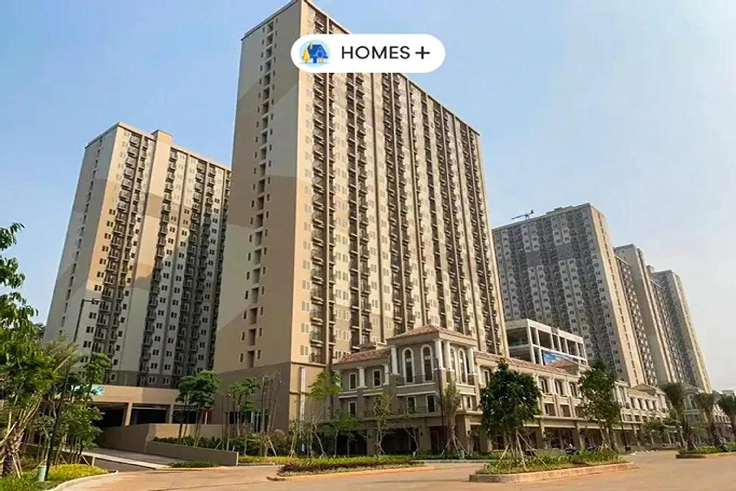 Property building in Velito at Podomoro Golf View Apartment