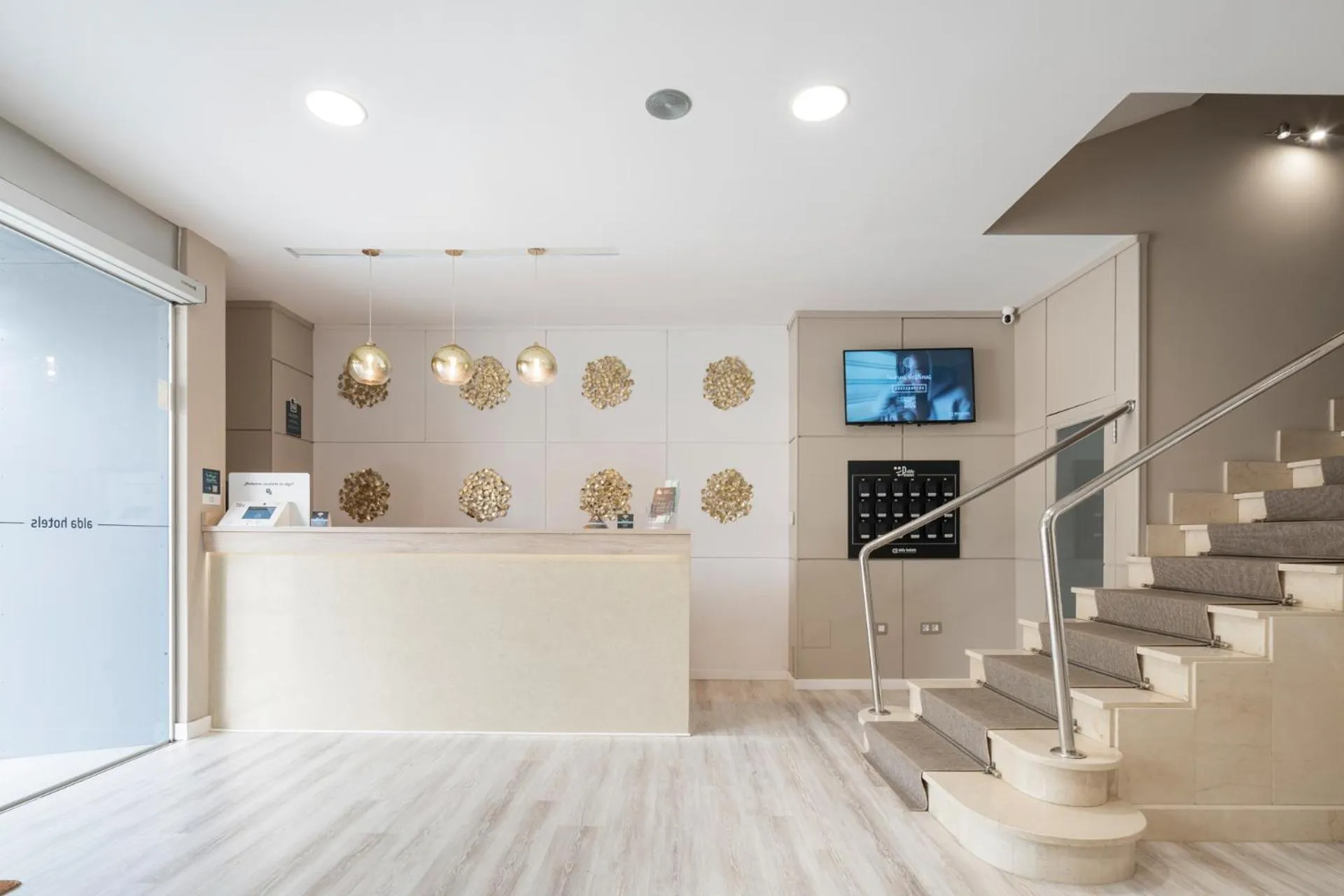 Lobby or reception in Hotel Alda Camiño Inglés