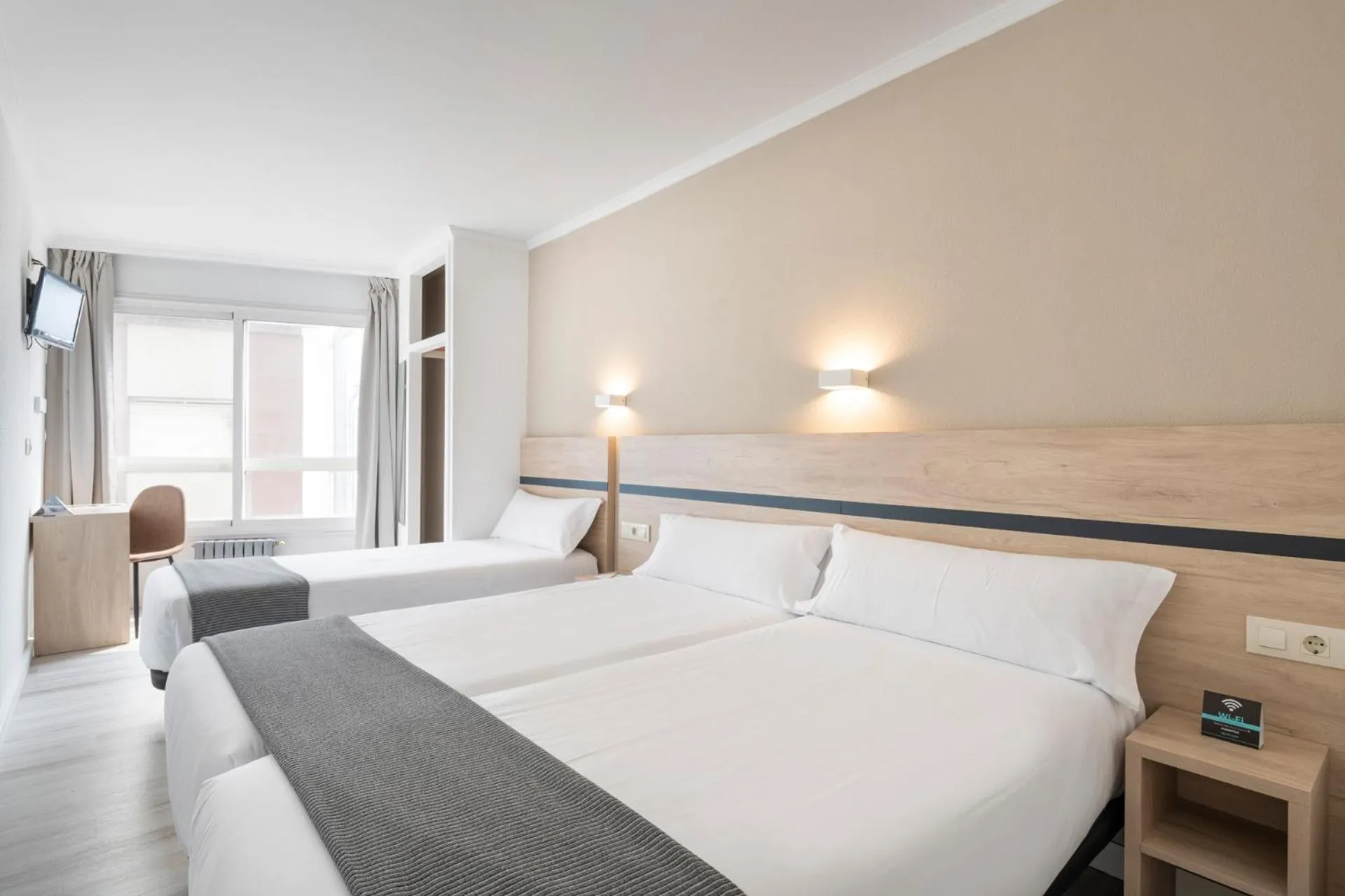 Bed in Hotel Alda Camiño Inglés