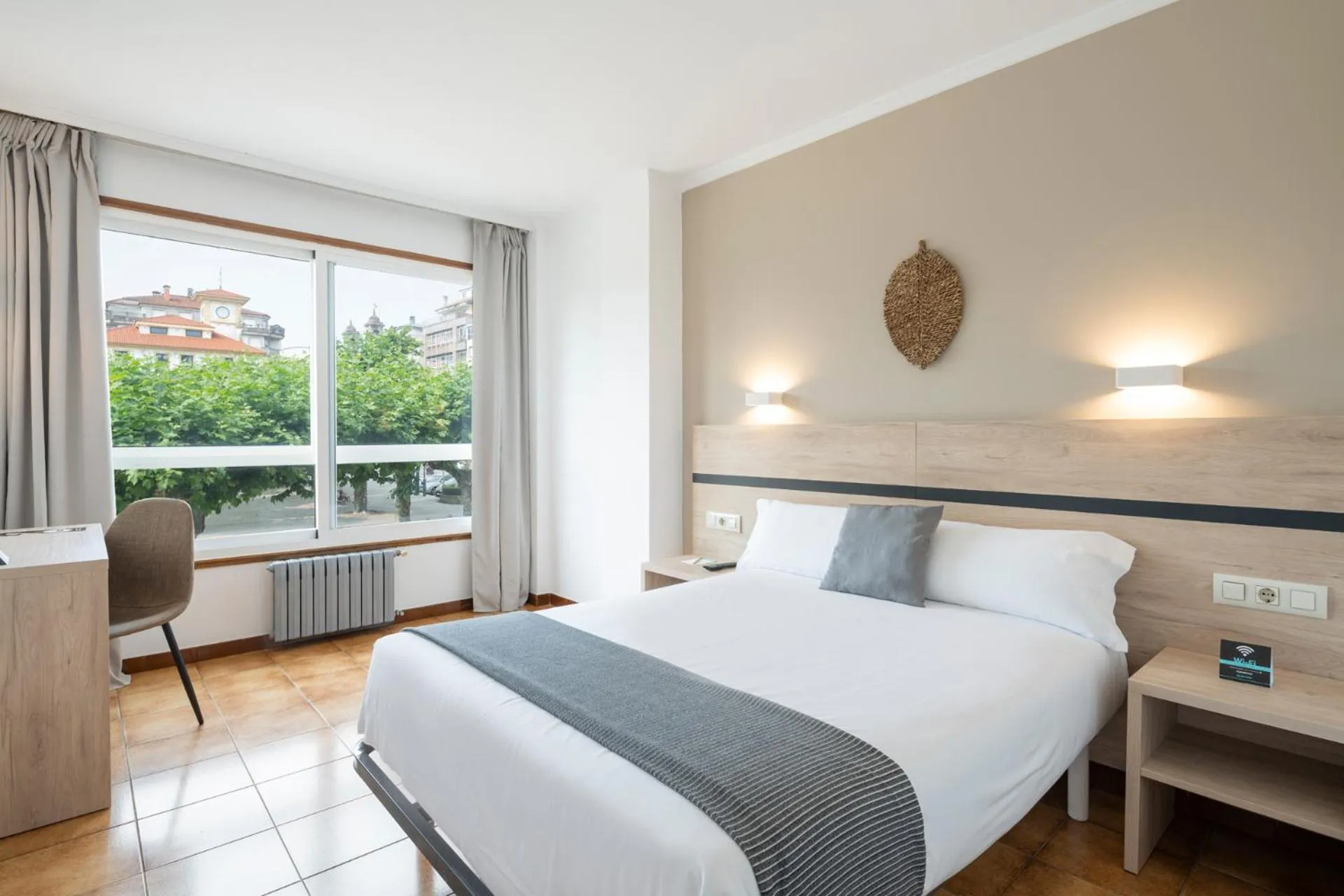 Bed in Hotel Alda Camiño Inglés