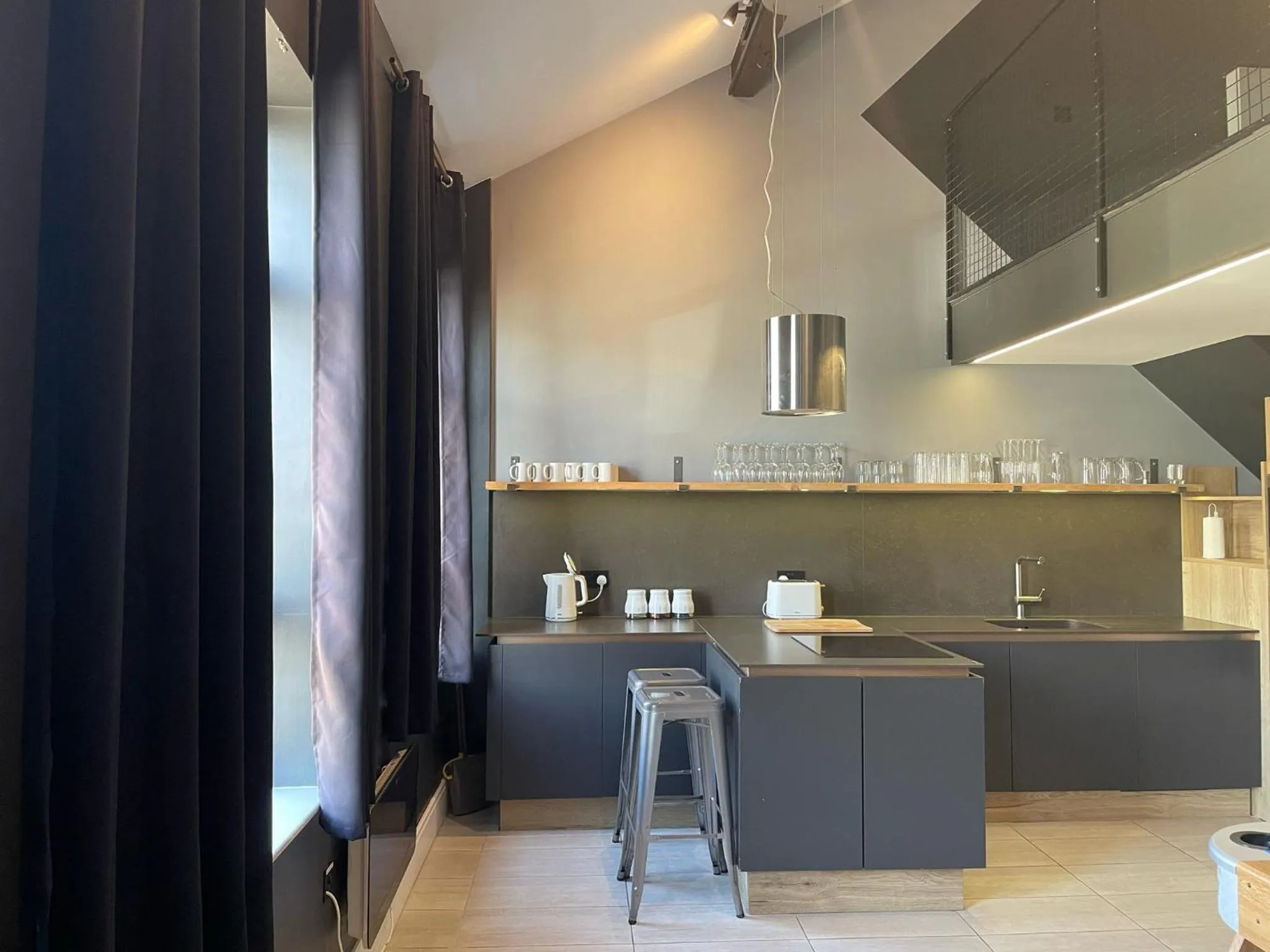 Kitchen or kitchenette in The Luxury Penthouse by Sasco Apartments