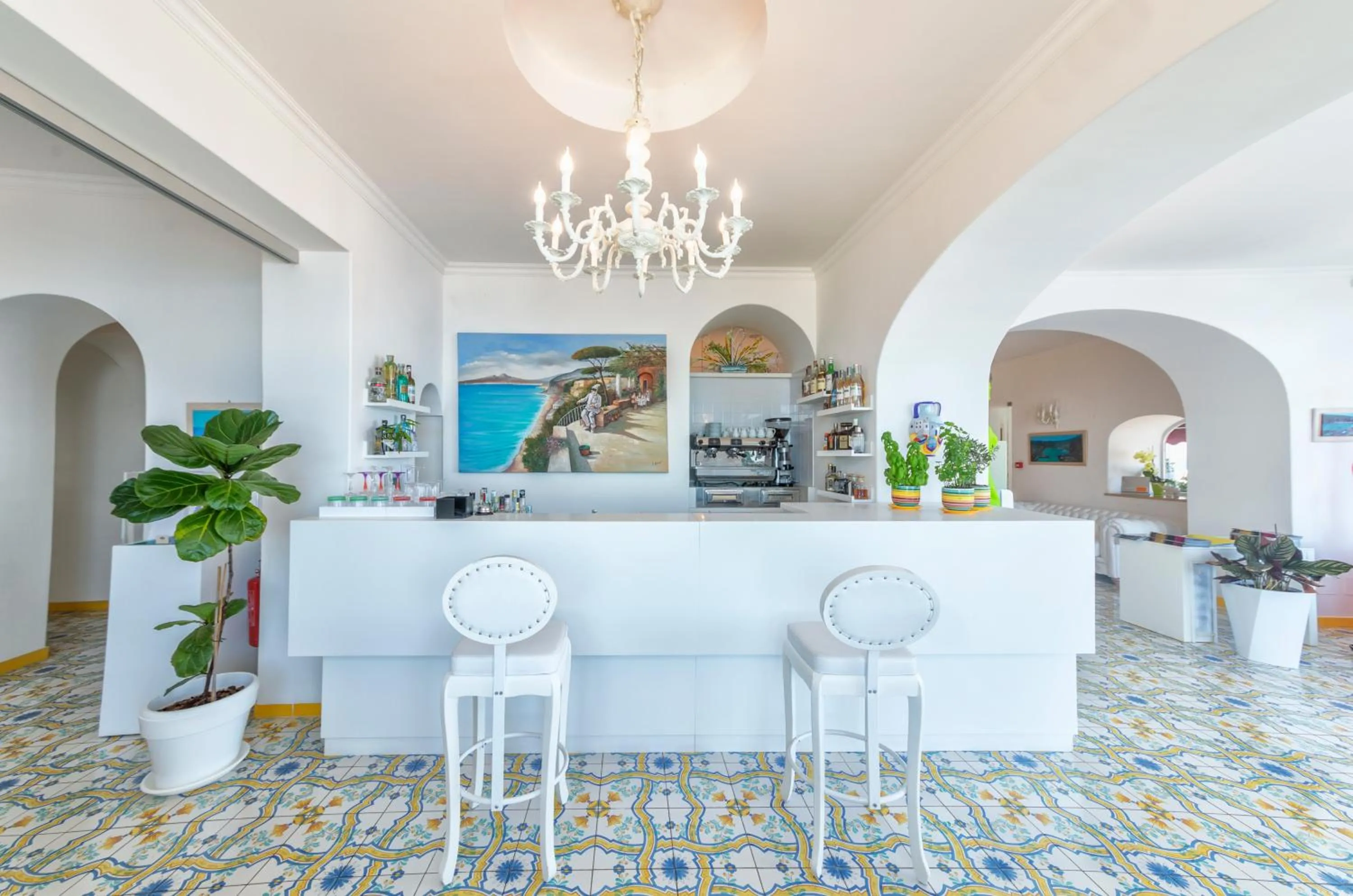 Lobby or reception in Hotel La Madonnina