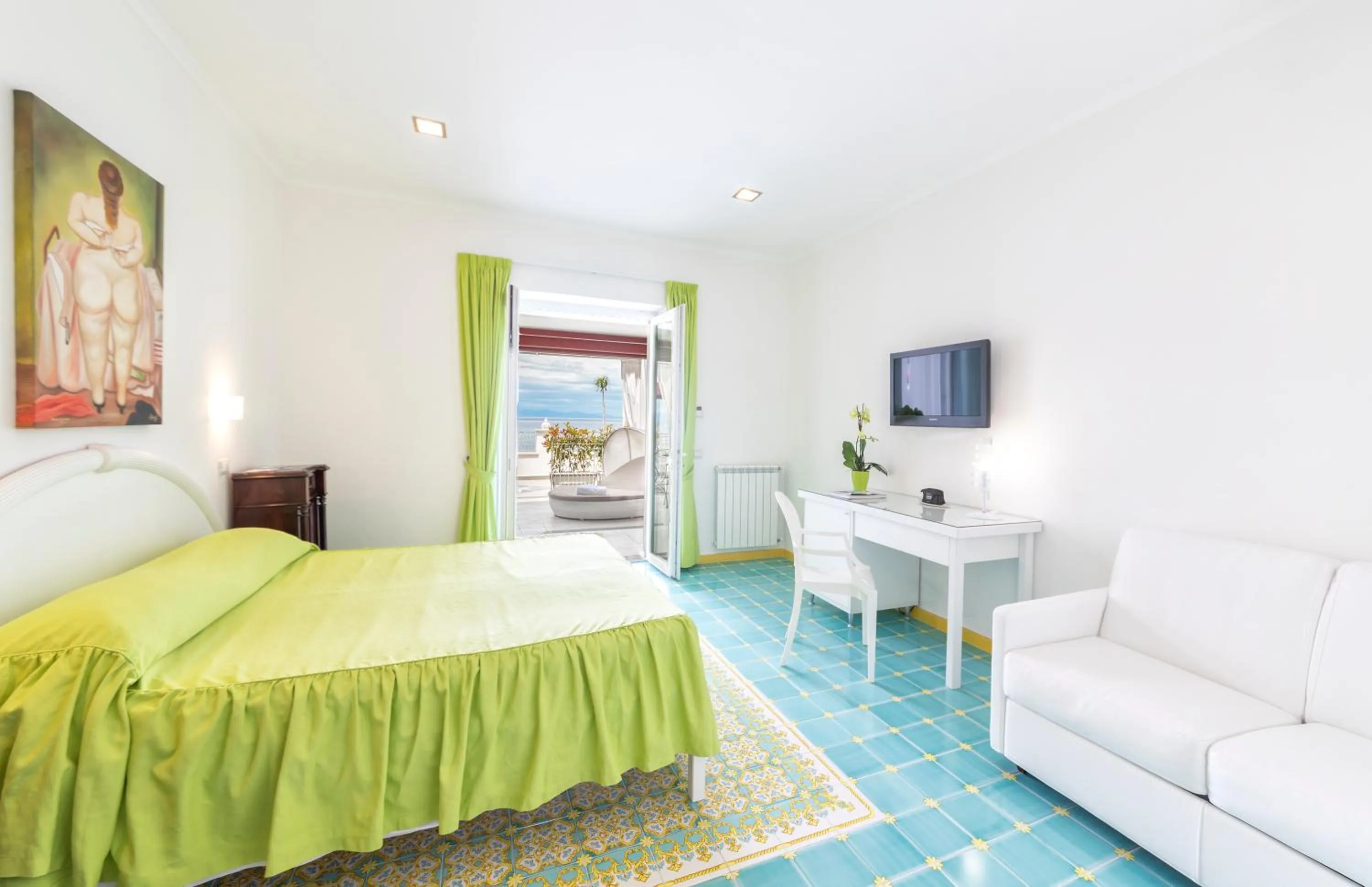 Bedroom, Bed in Hotel La Madonnina