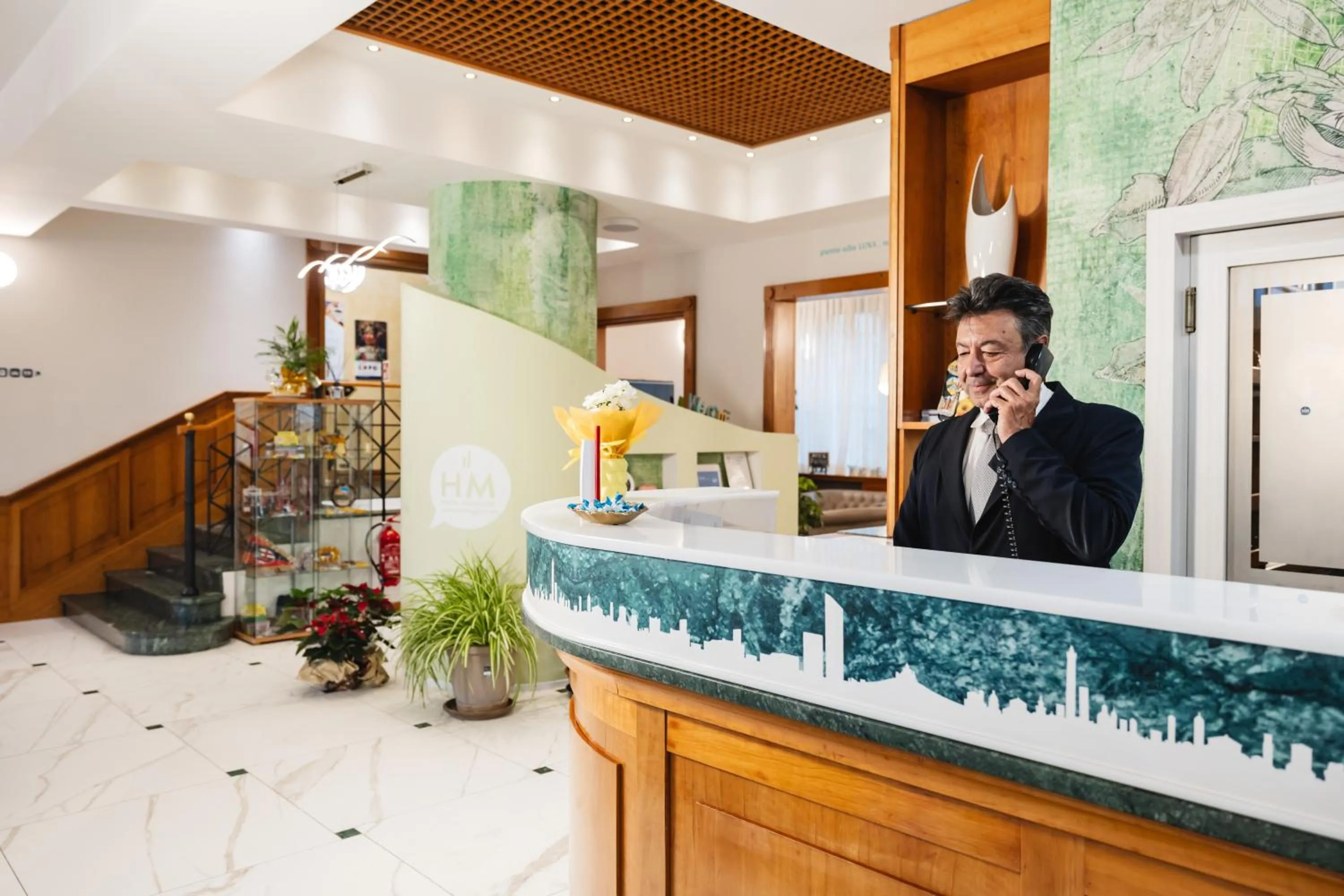 Lobby or reception in Hotel Maggiore