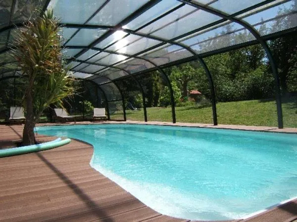 Swimming pool in Chateau de Viviez