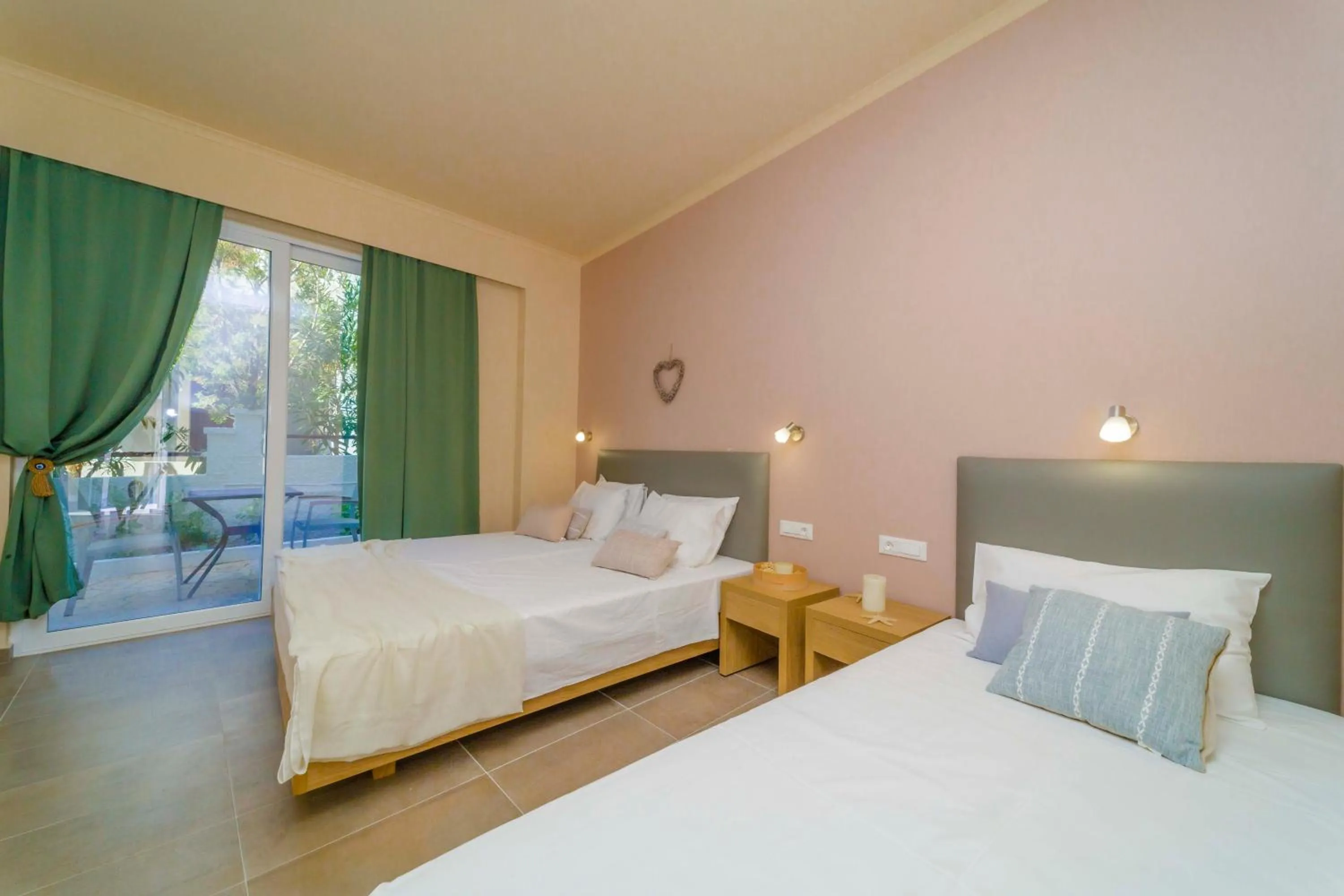 Bed in Amaryllis front beach hotel