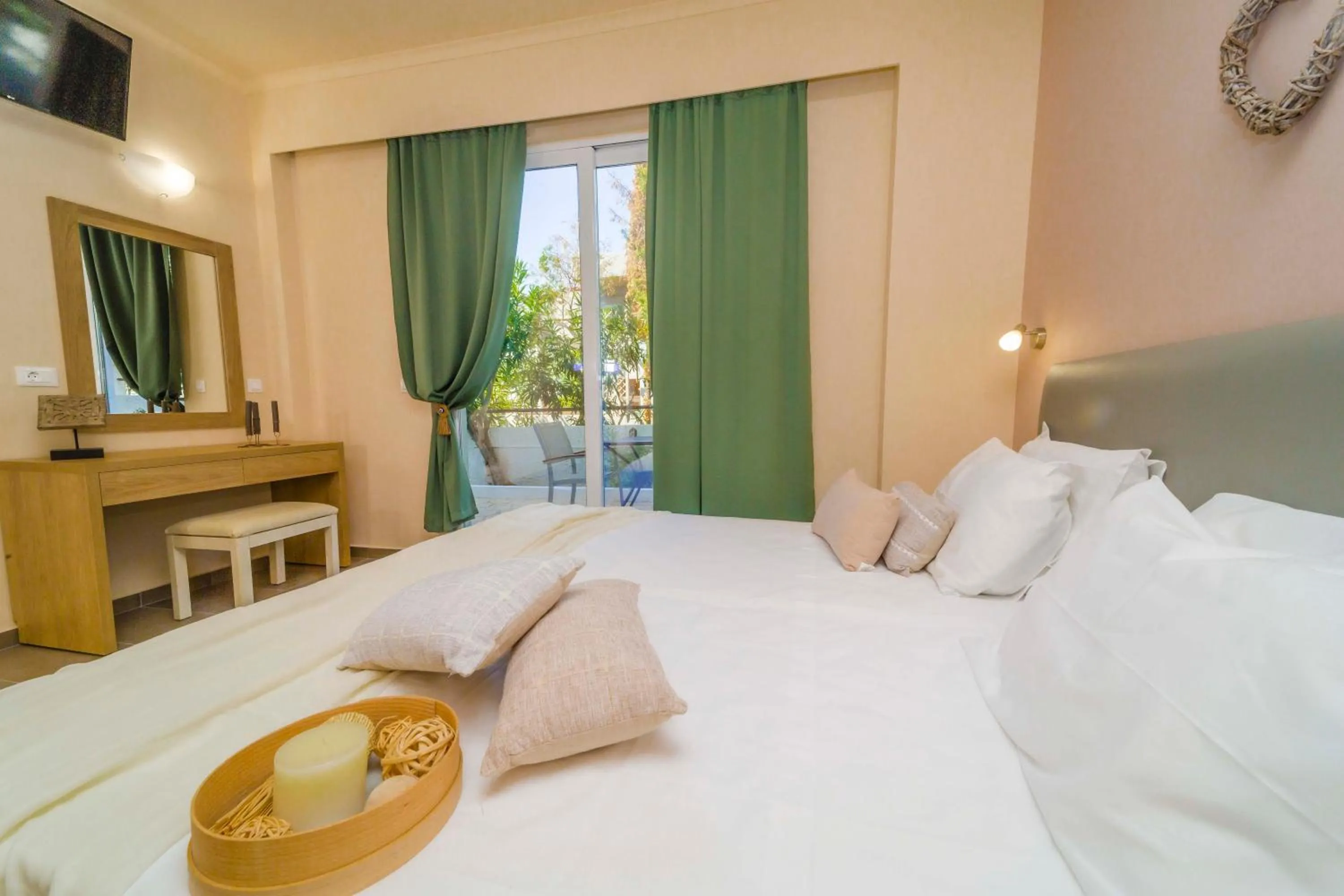 Bed in Amaryllis front beach hotel