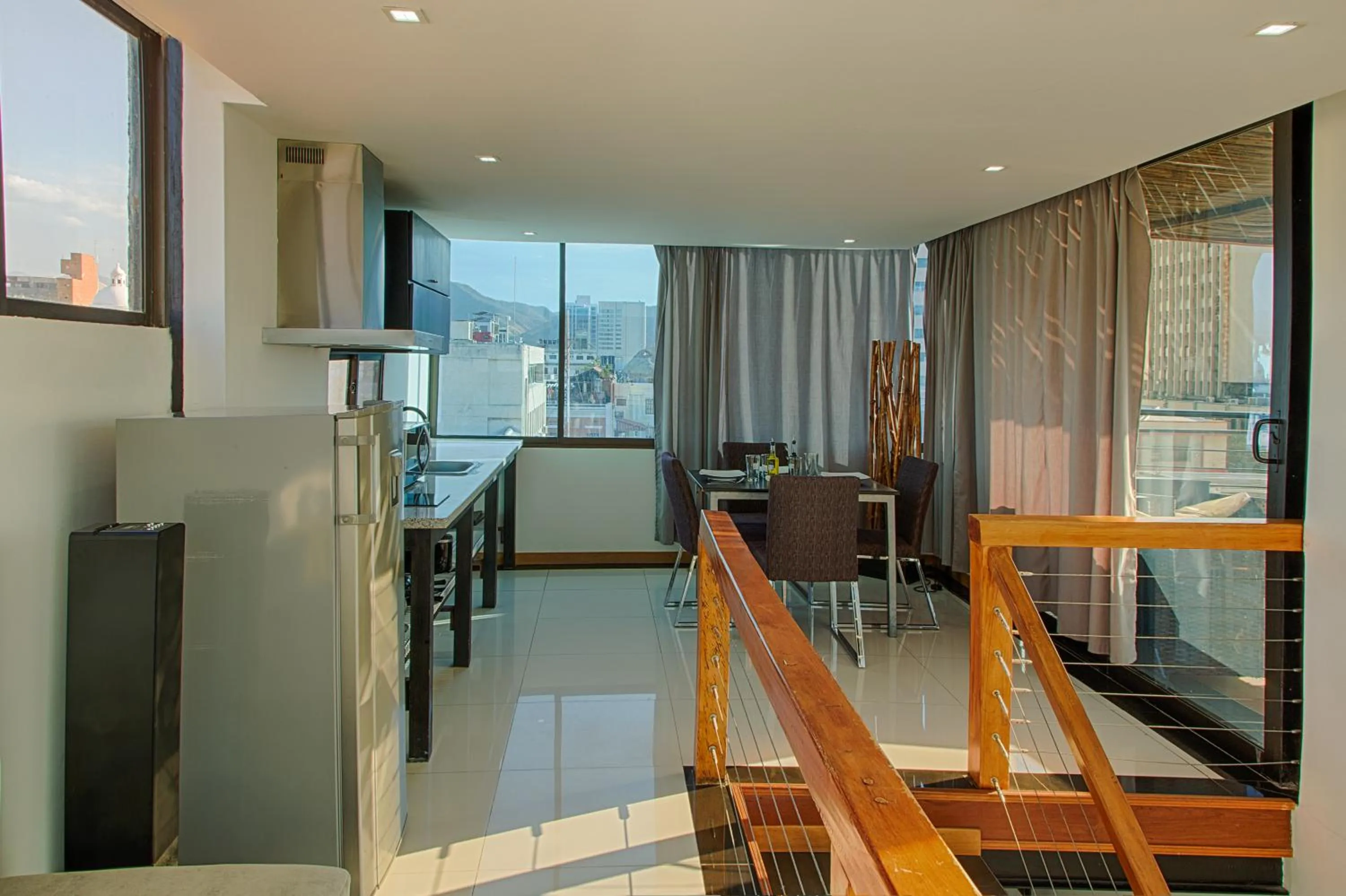 Kitchen or kitchenette in Hotel Boutique Casa Carolina