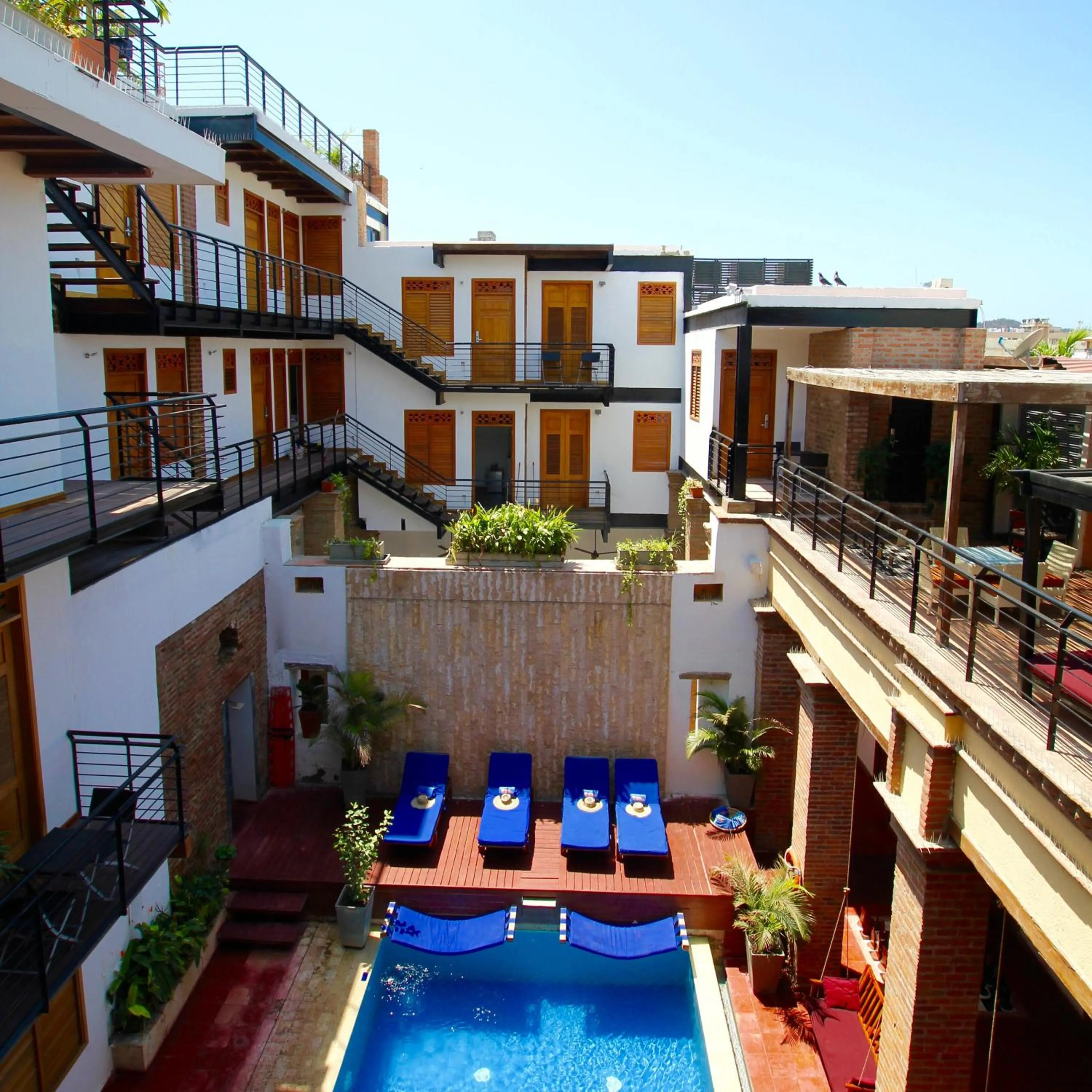 Patio in Hotel Boutique Casa Carolina