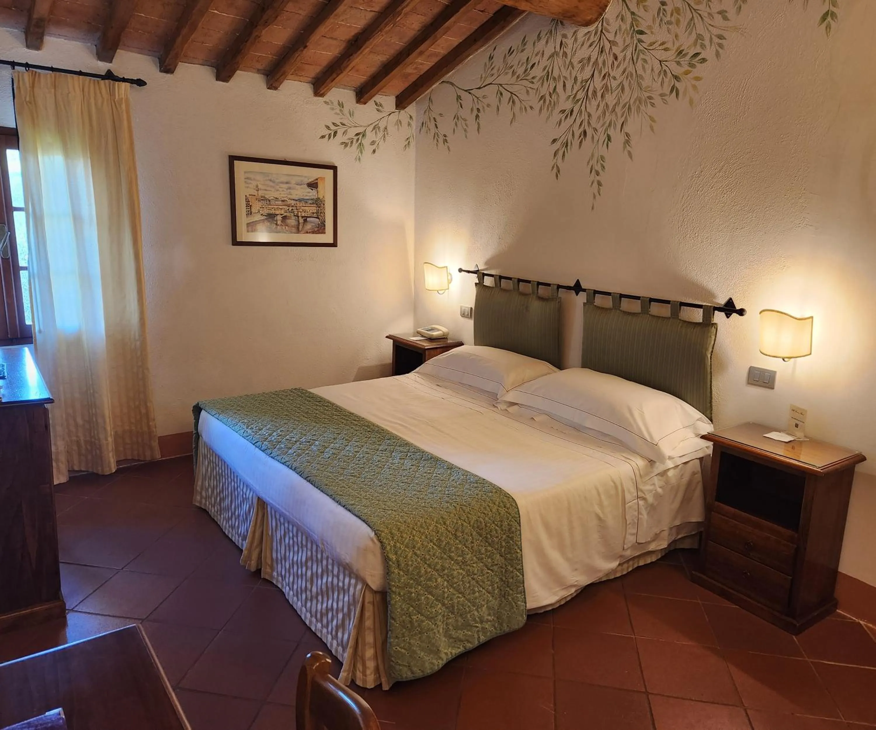 Bed in Villa Curina Resort