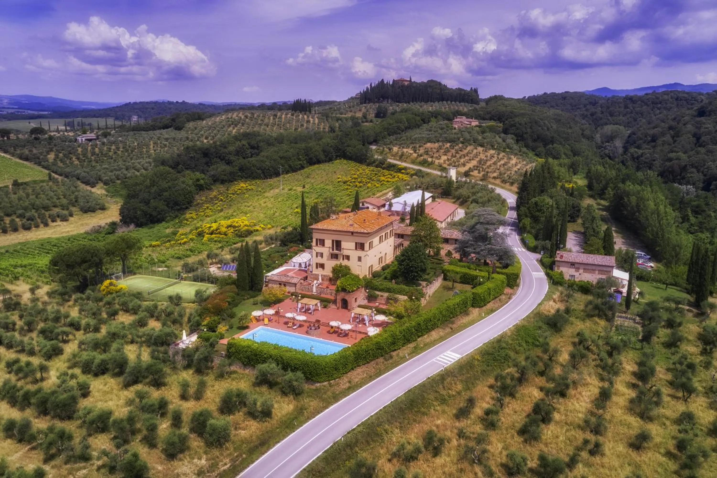 Bird's eye view in Villa Curina Resort