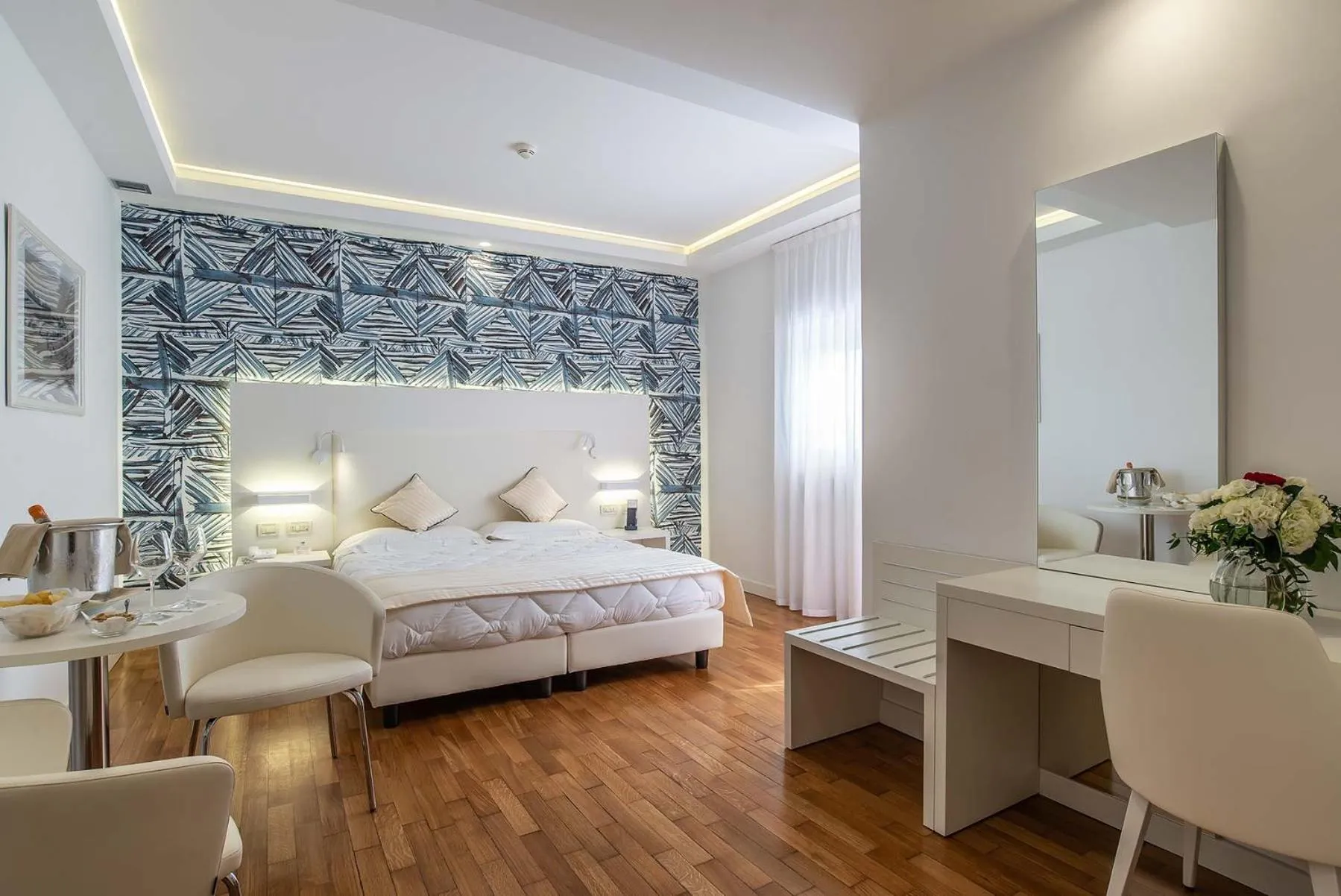 Bed in Versilia Palace Hotel