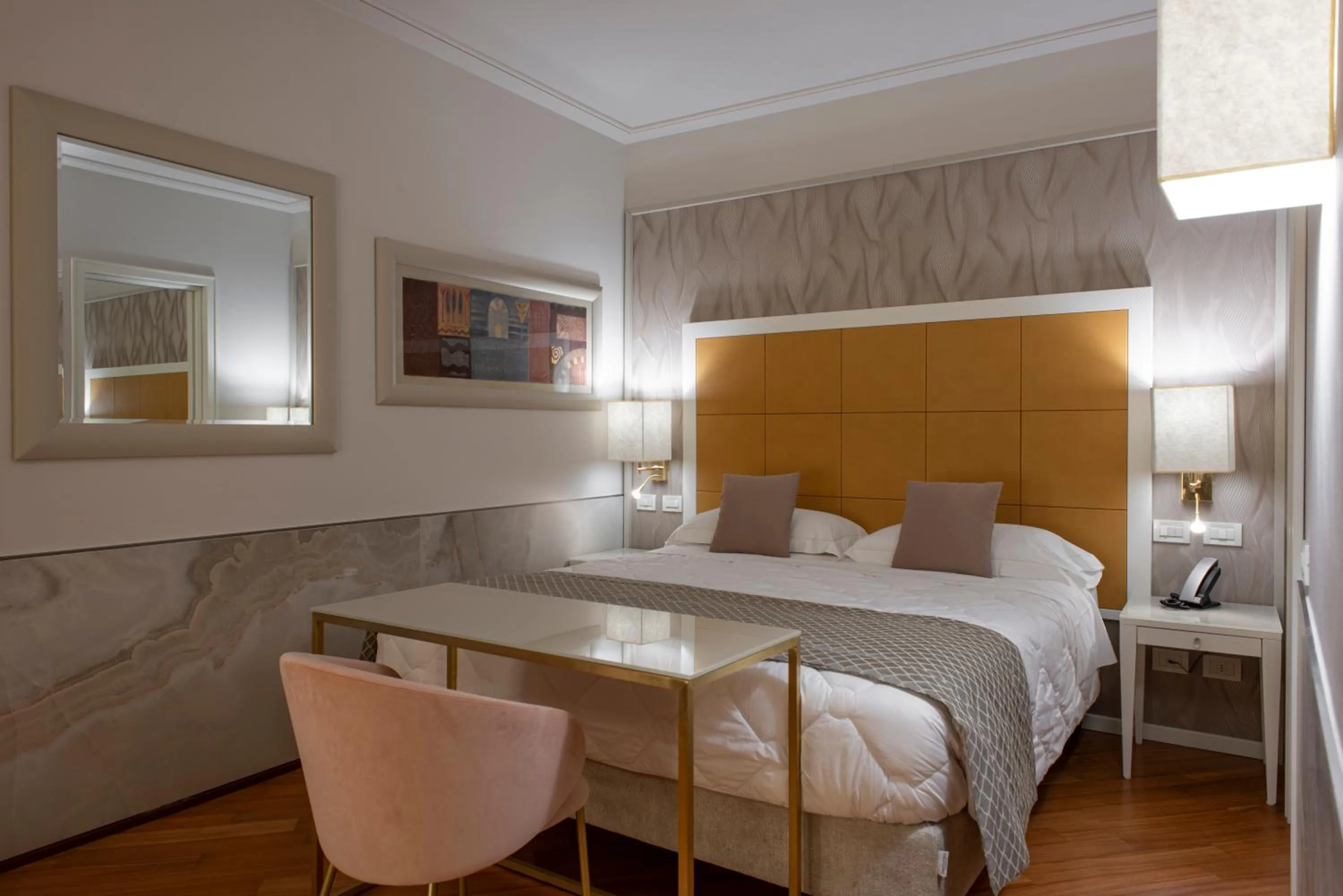 Bed in Versilia Palace Hotel