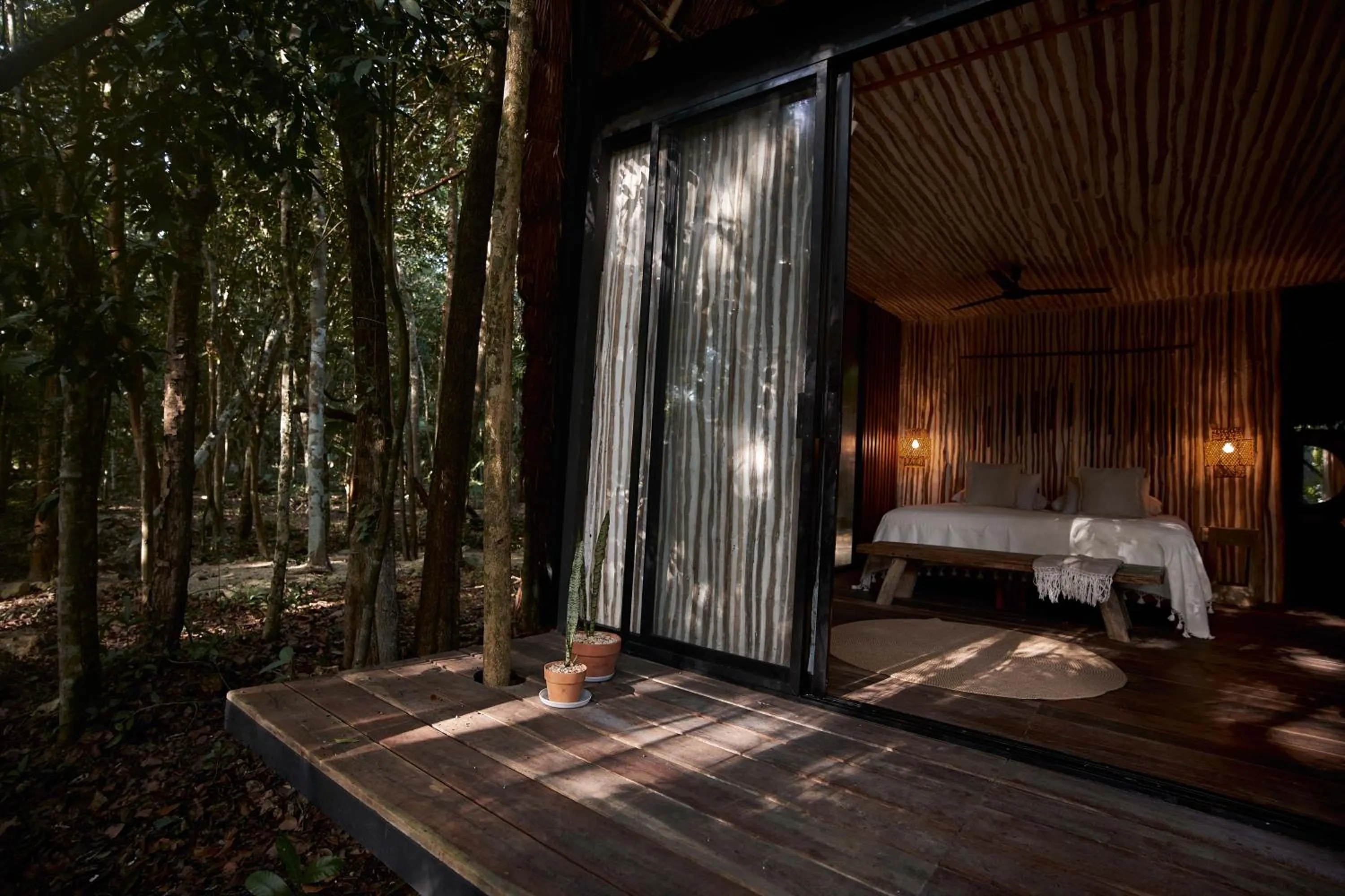 Bedroom in Kapok Bacalar - Plant Based Hotel