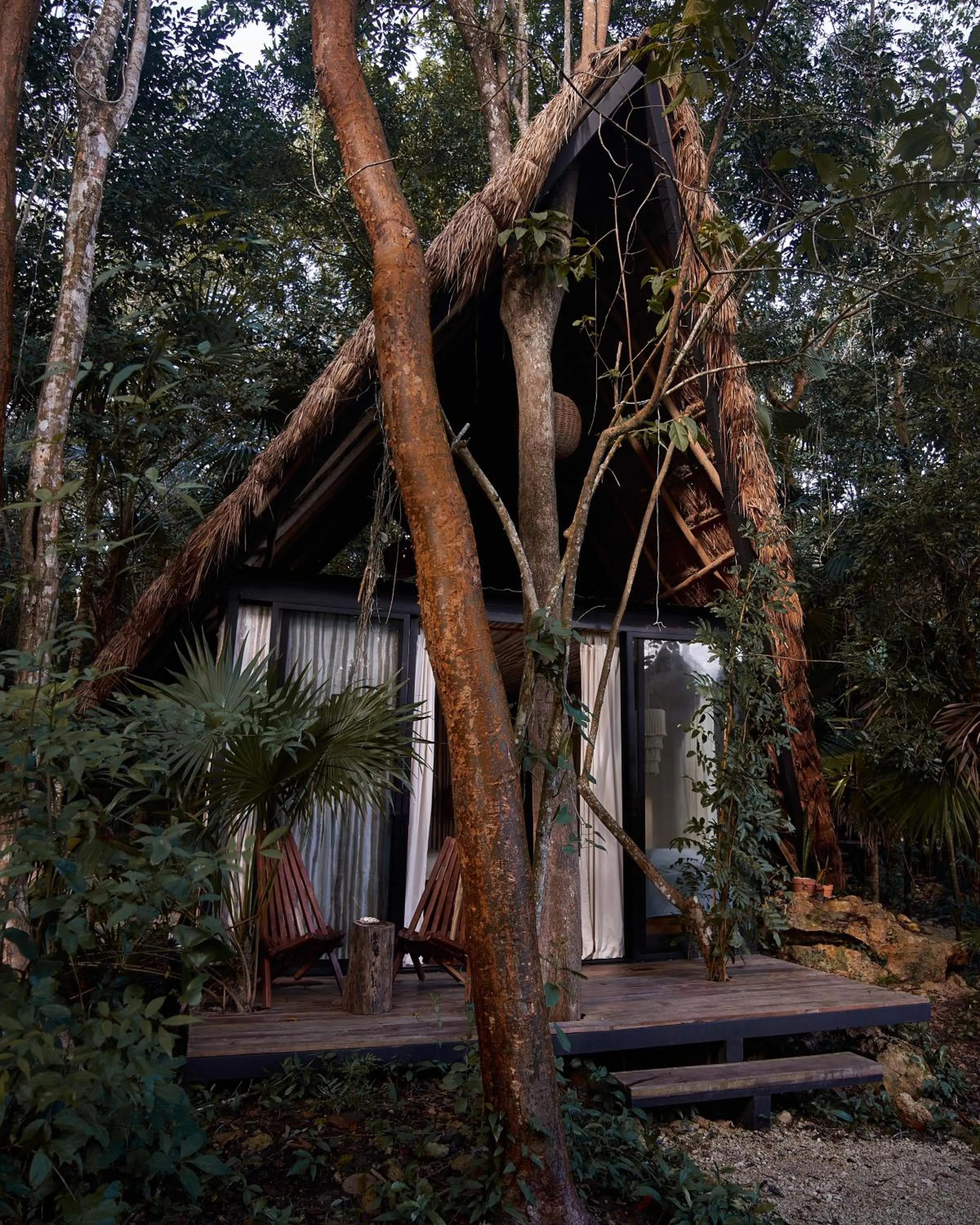 Facade/entrance in Kapok Bacalar - Plant Based Hotel