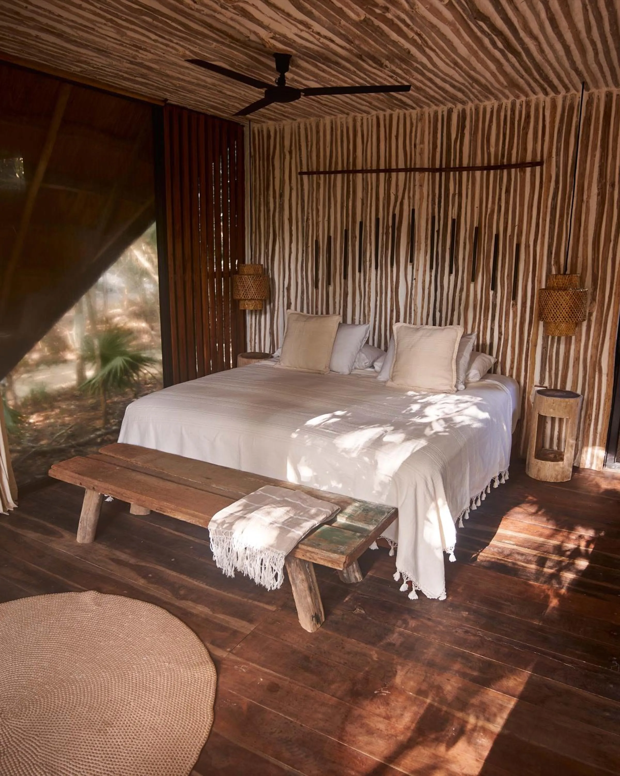 Bedroom in Kapok Bacalar - Plant Based Hotel