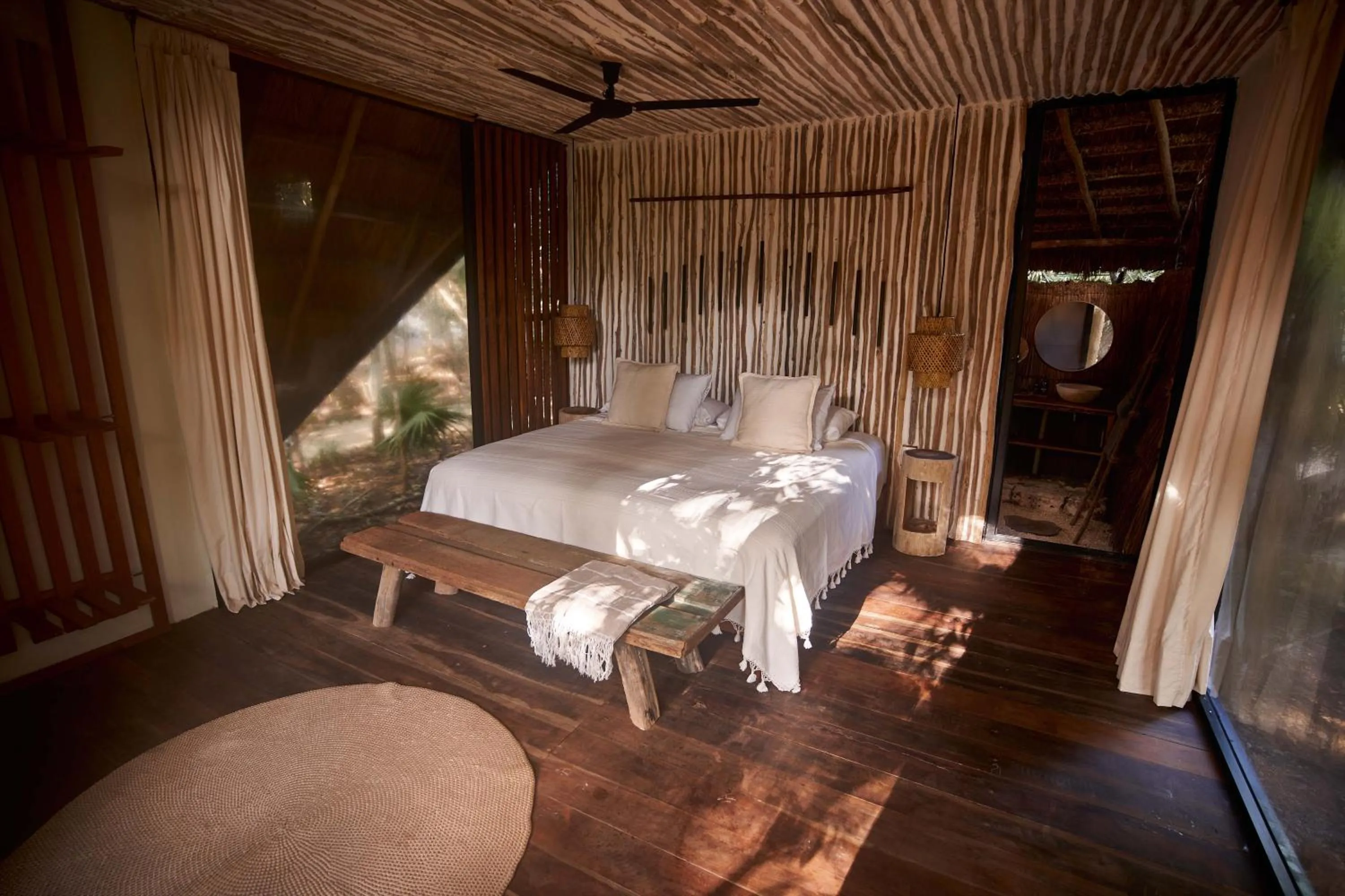 Bedroom in Kapok Bacalar - Plant Based Hotel