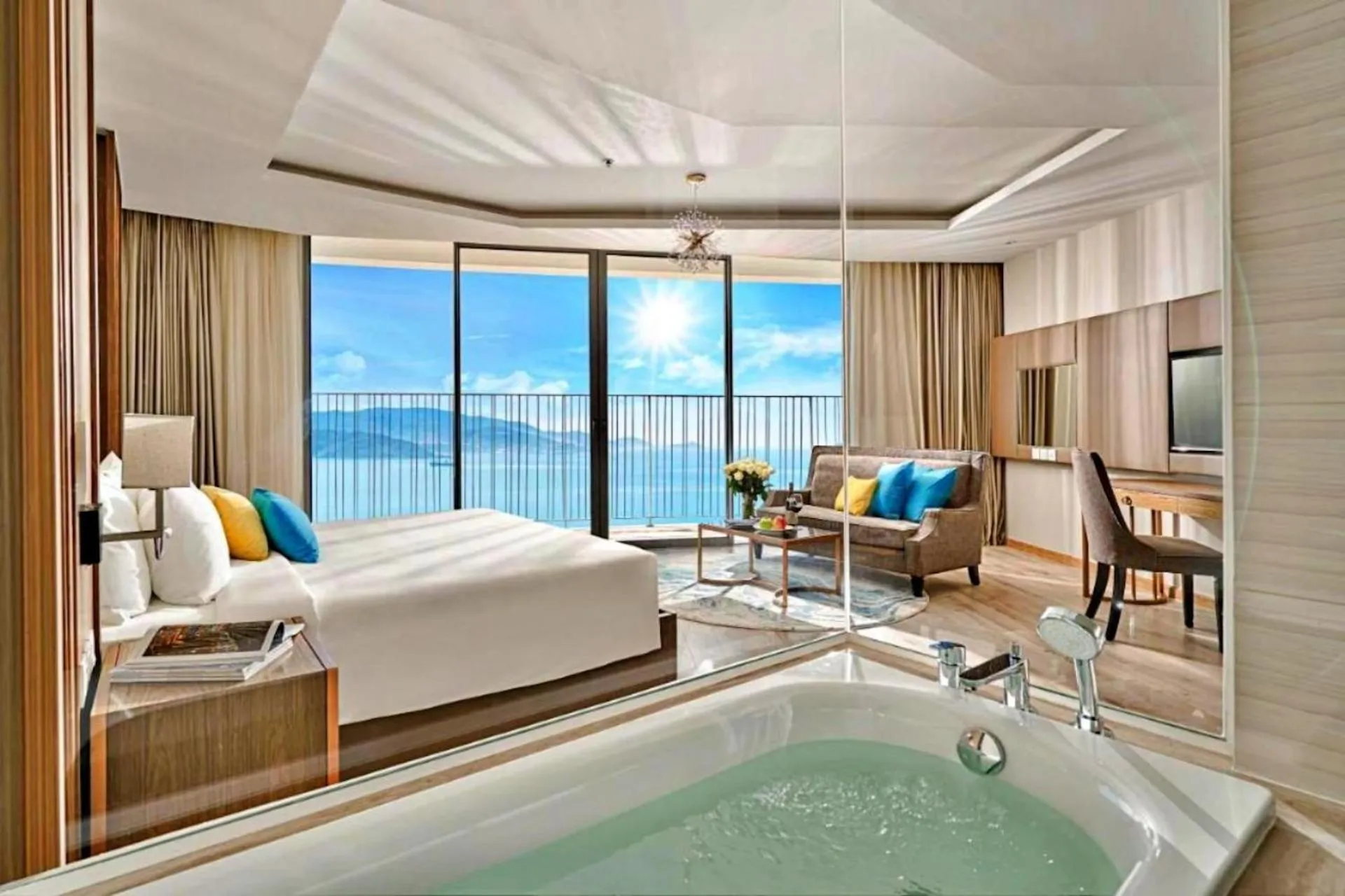Bed in LYN Premier Studio Panorama Nha Trang