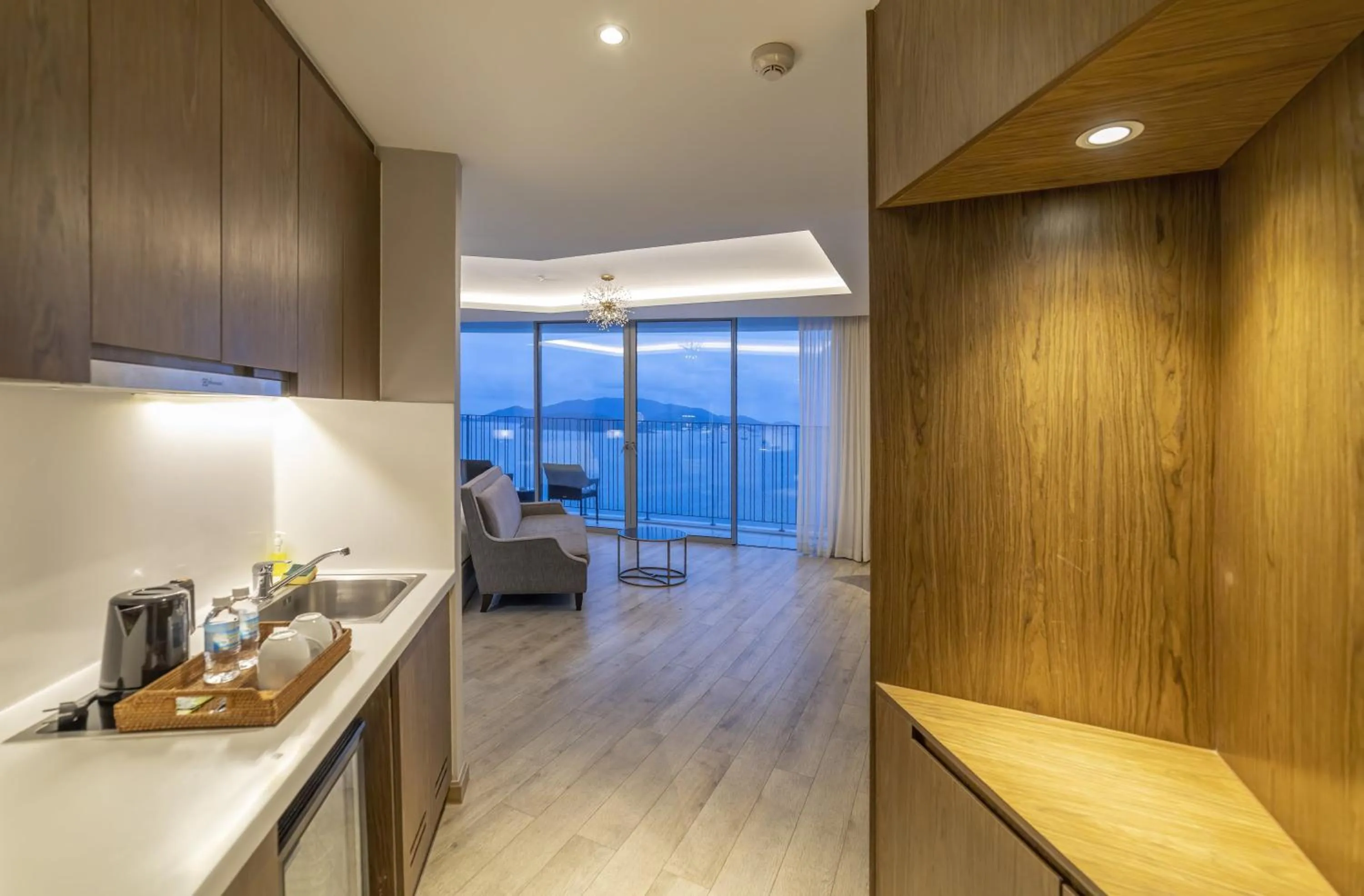 Kitchen or kitchenette in LYN Premier Studio Panorama Nha Trang