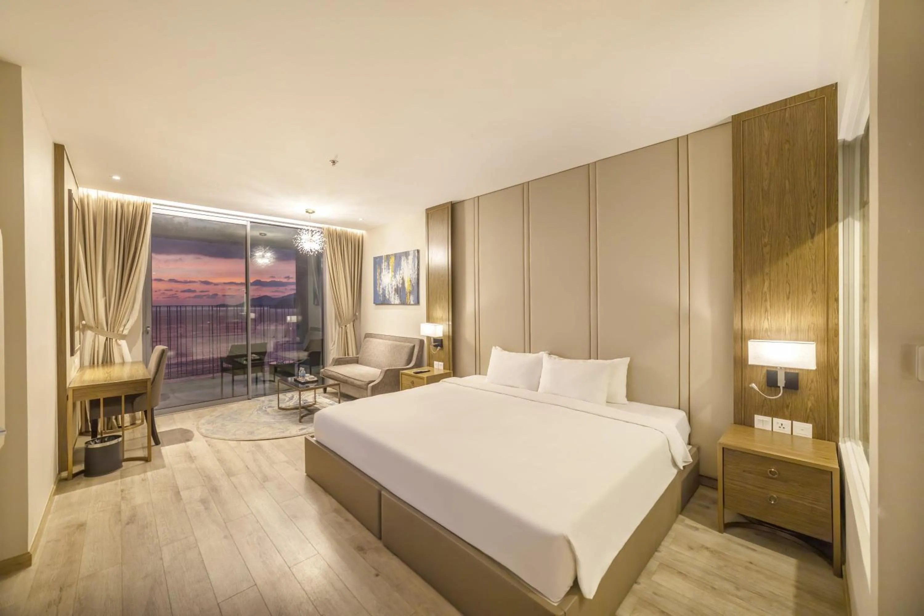 Bed in LYN Premier Studio Panorama Nha Trang