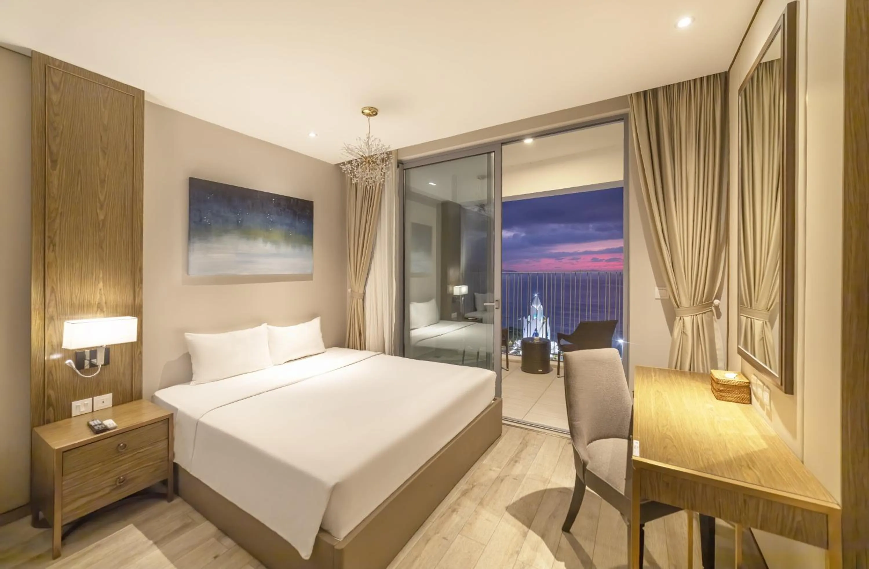 Bed in LYN Premier Studio Panorama Nha Trang