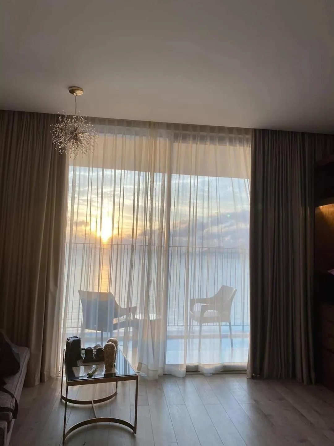 Seating area in LYN Premier Studio Panorama Nha Trang