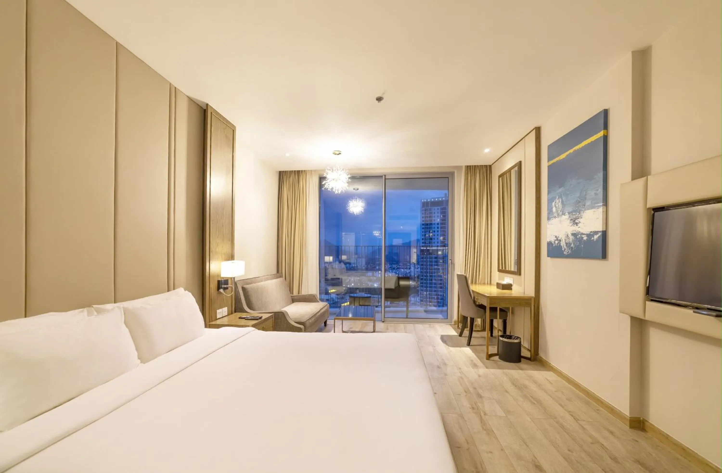 Bed in LYN Premier Studio Panorama Nha Trang