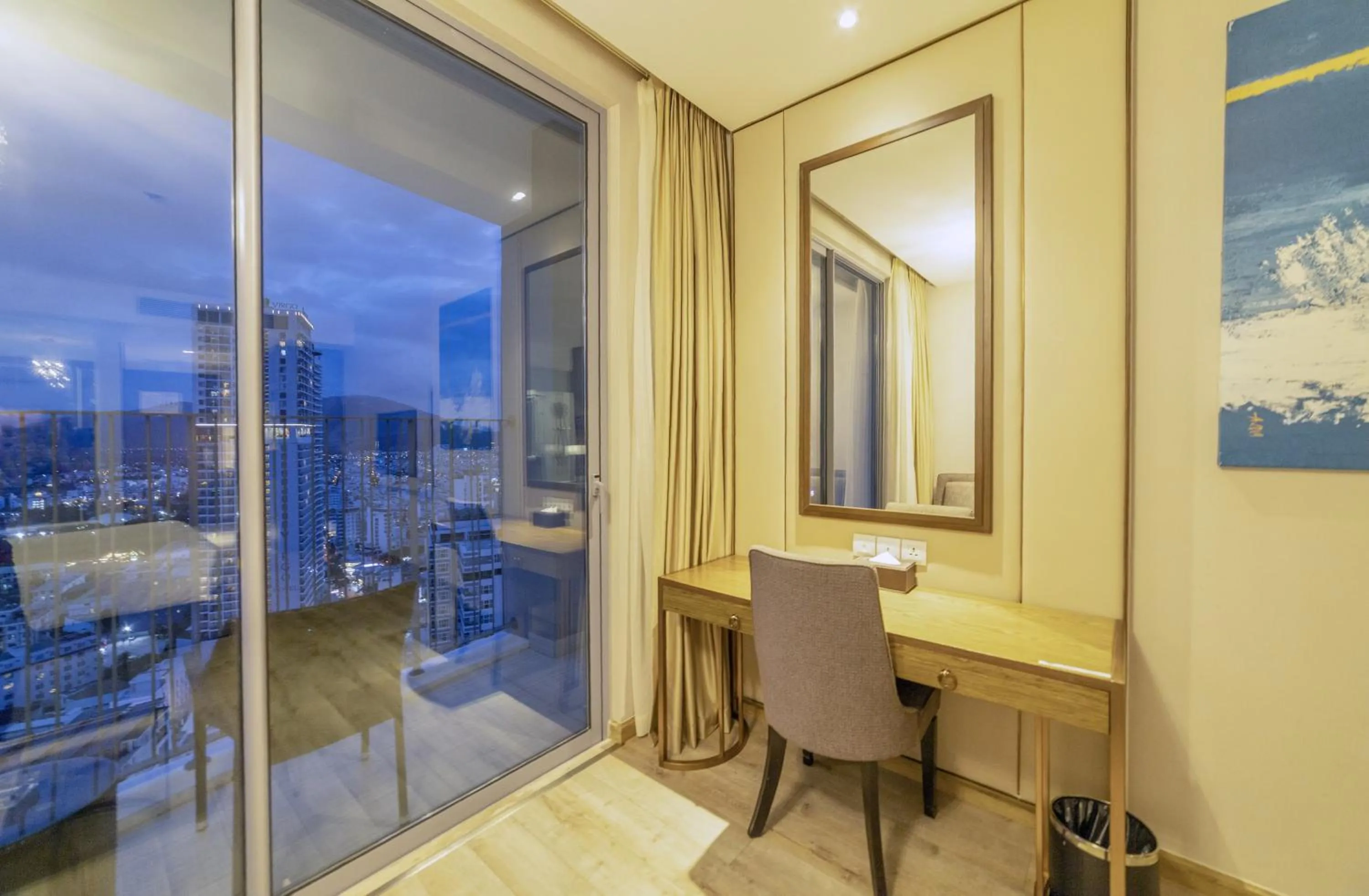 Seating area in LYN Premier Studio Panorama Nha Trang