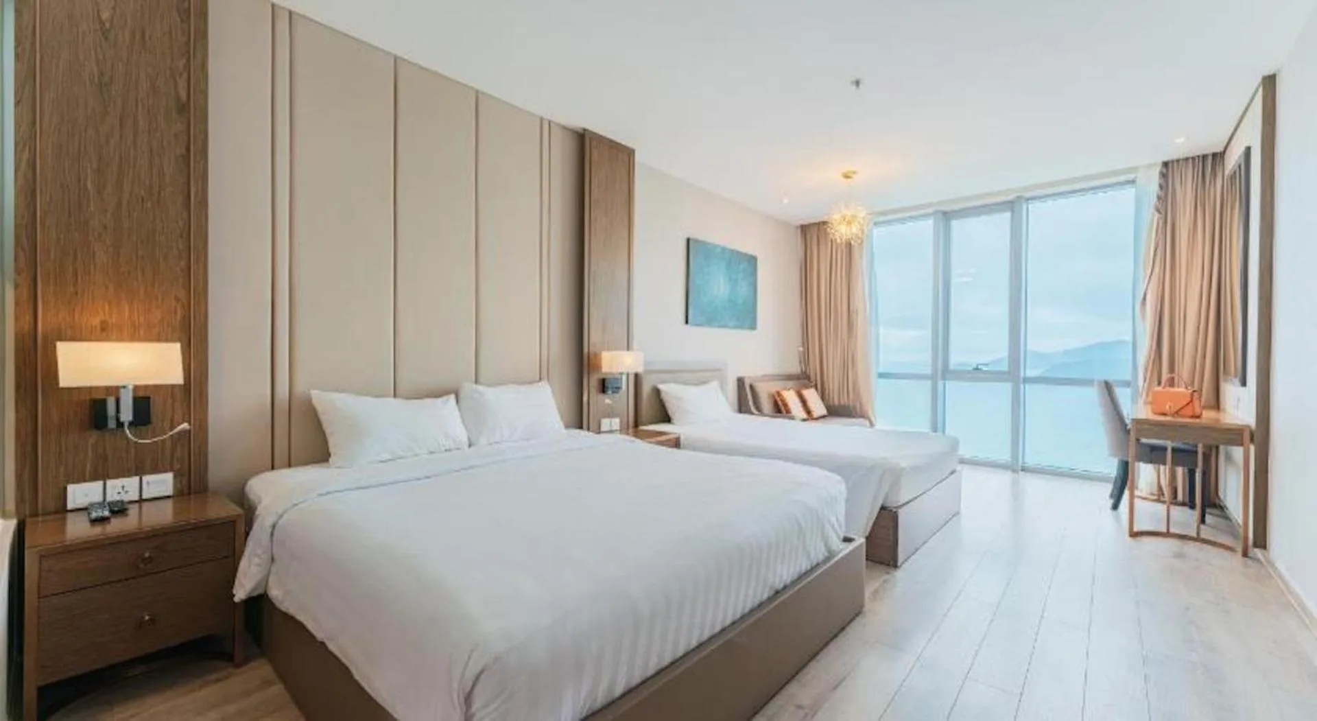 Bed in LYN Premier Studio Panorama Nha Trang