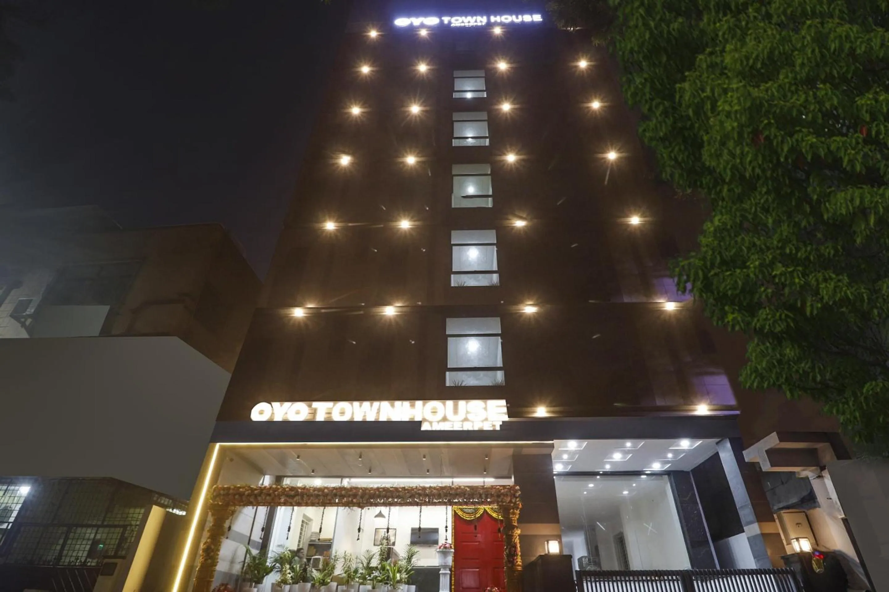 Facade/entrance in Townhouse Ameerpet