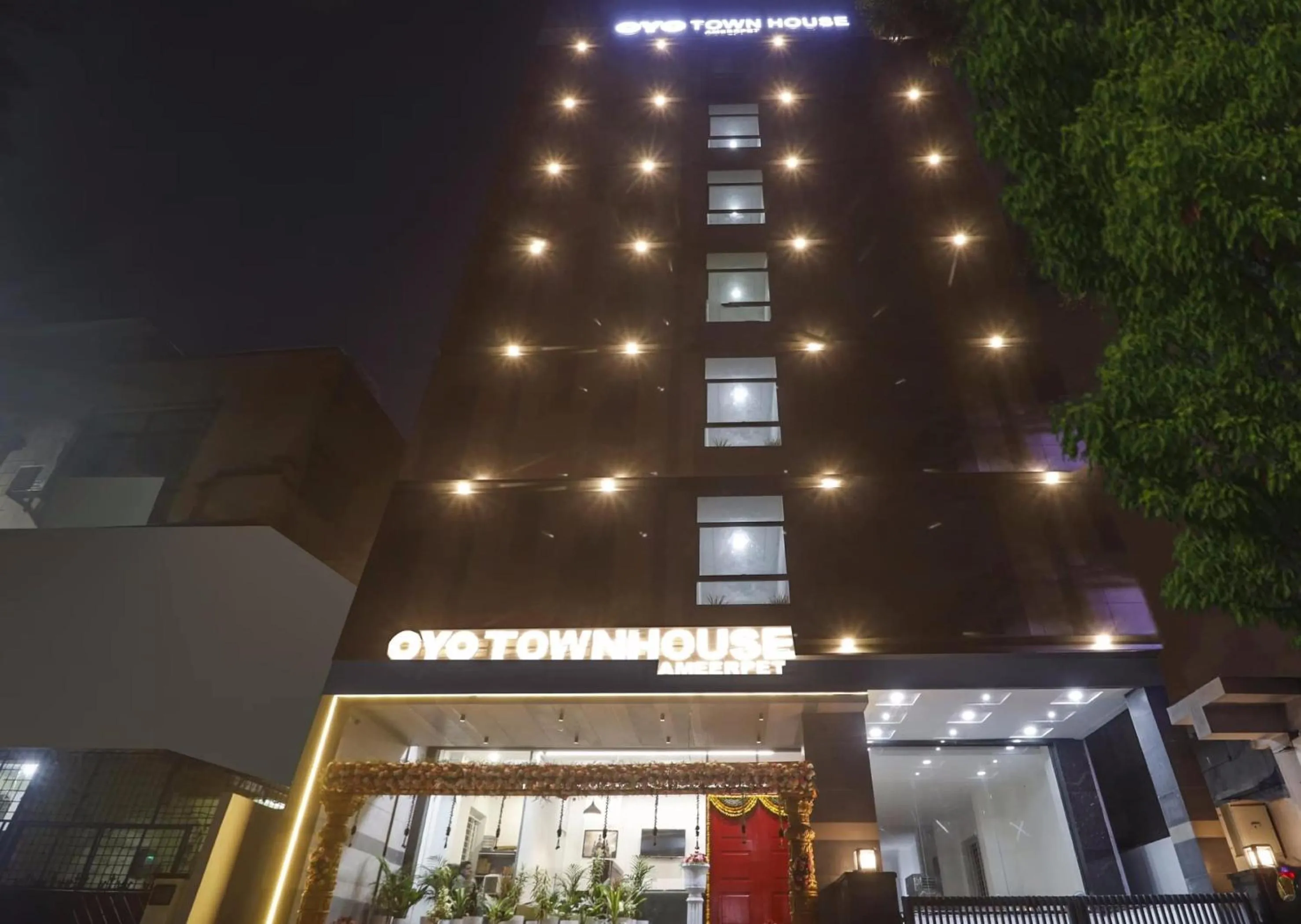 Facade/entrance in Townhouse Ameerpet