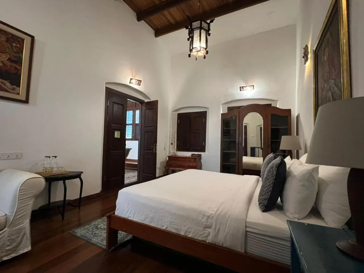 Bedroom, Bed in East Indies Mansion